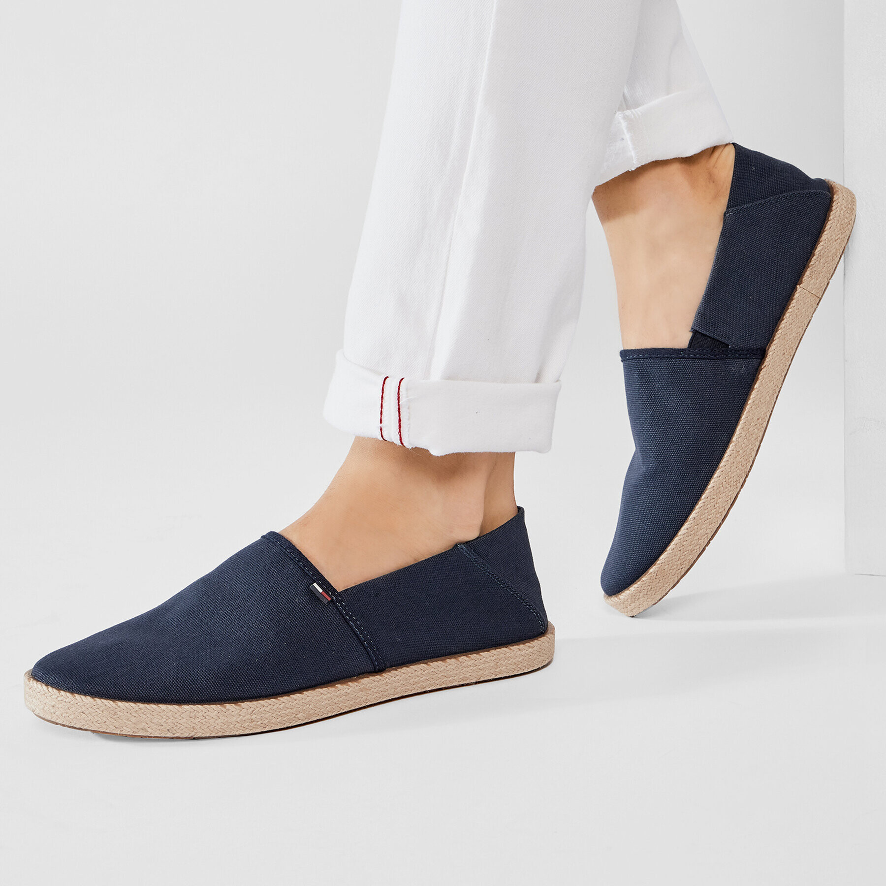 Tommy Jeans Еспадрили Essential Espadrille EM0EM00677 Тъмносин - Pepit.bg