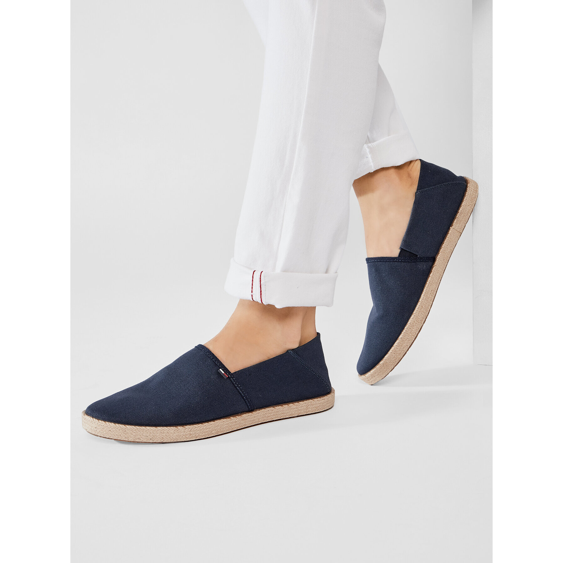 Tommy Jeans Еспадрили Essential Espadrille EM0EM00677 Тъмносин - Pepit.bg