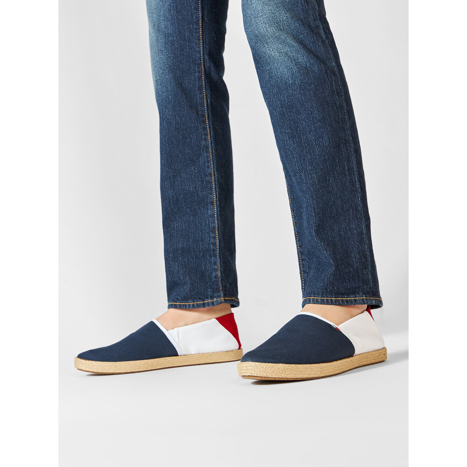 Tommy Jeans Еспадрили Essential Espadrille EM0EM00677 Тъмносин - Pepit.bg