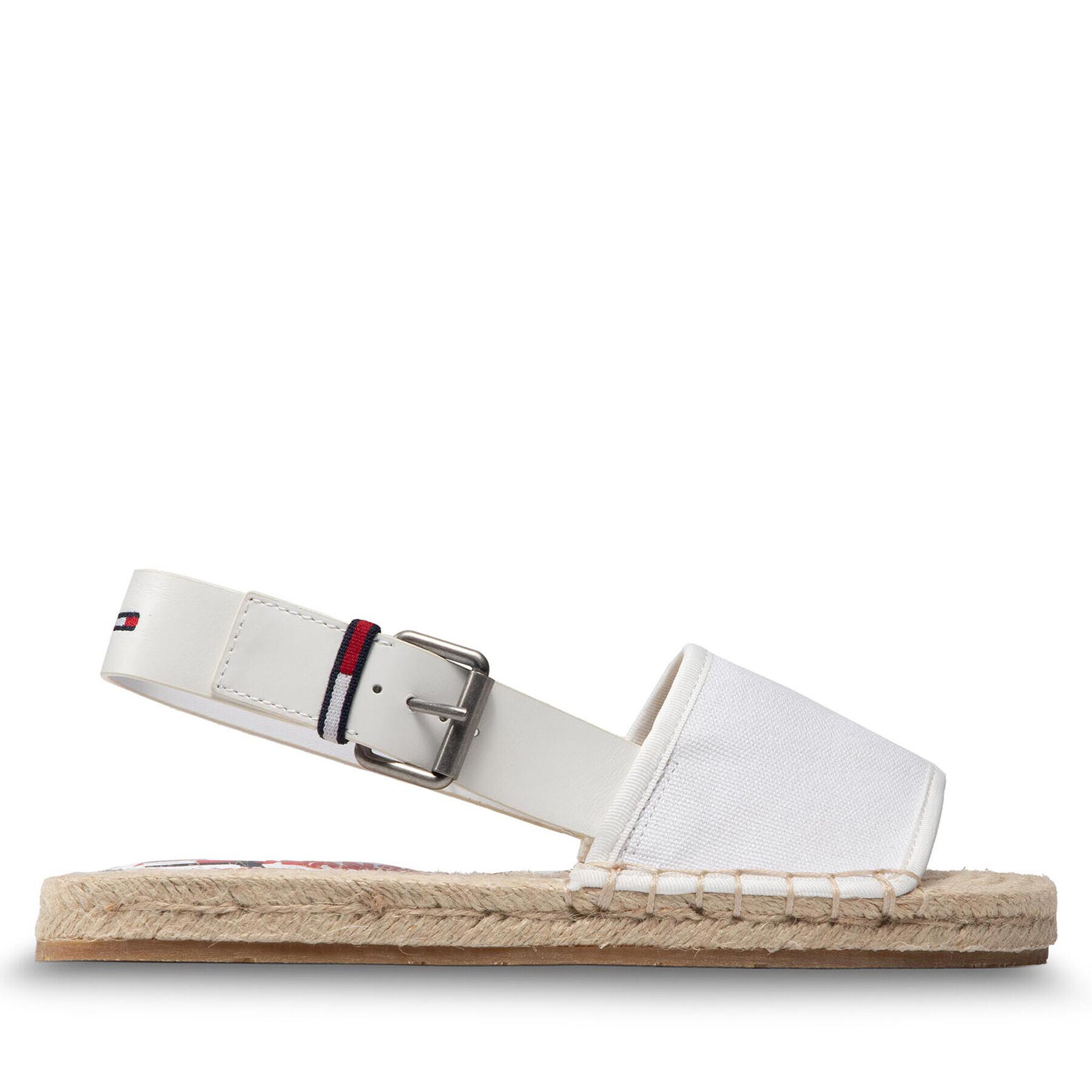 Tommy Jeans Еспадрили Essential Flat Sandal EN0EN01437 Бял - Pepit.bg