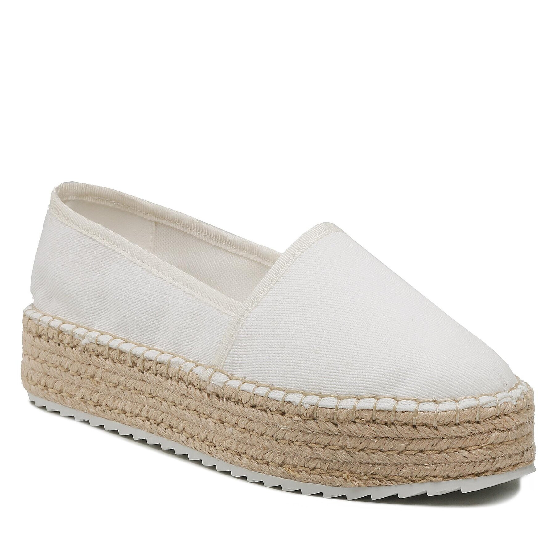 Tommy Jeans Еспадрили Flatform Espadrille EN0EN02078 Бял - Pepit.bg