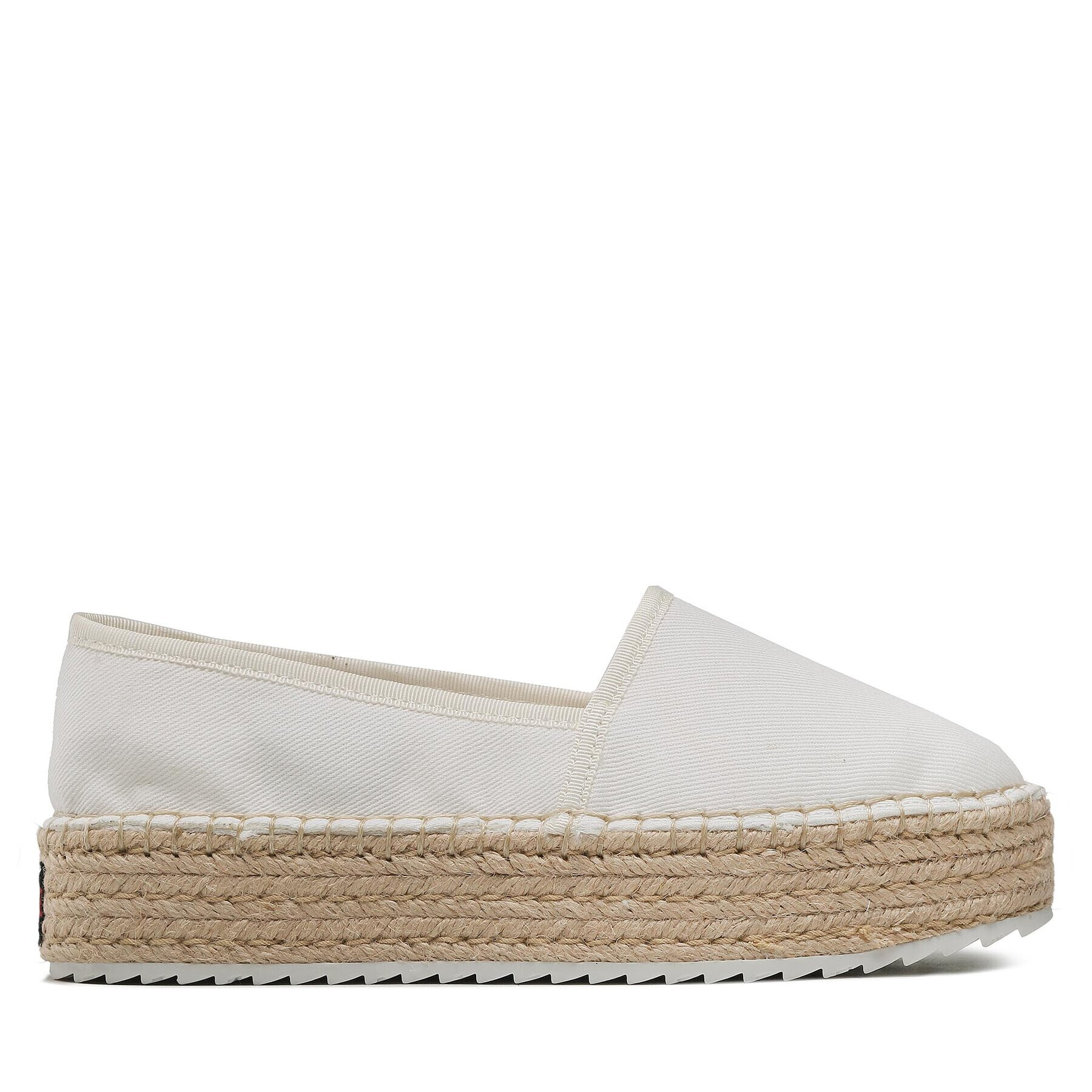 Tommy Jeans Еспадрили Flatform Espadrille EN0EN02078 Бял - Pepit.bg