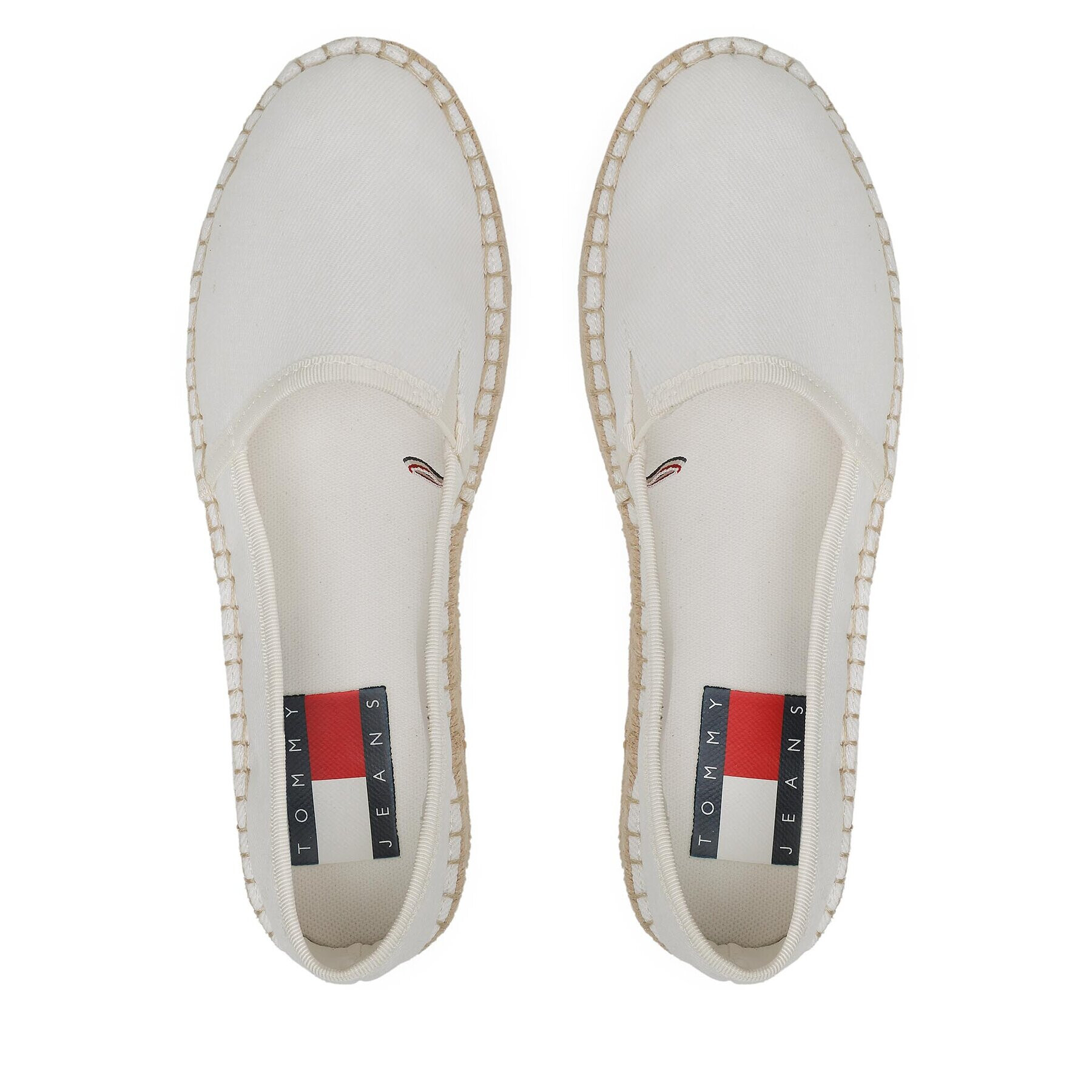 Tommy Jeans Еспадрили Flatform Espadrille EN0EN02078 Бял - Pepit.bg