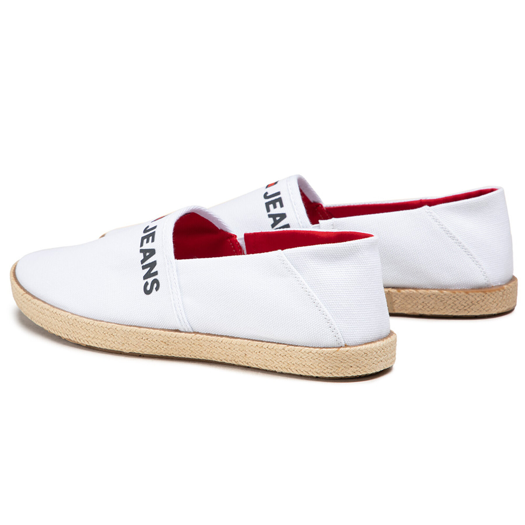 Tommy Jeans Еспадрили Logo Espadrille EM0EM00676 Бял - Pepit.bg