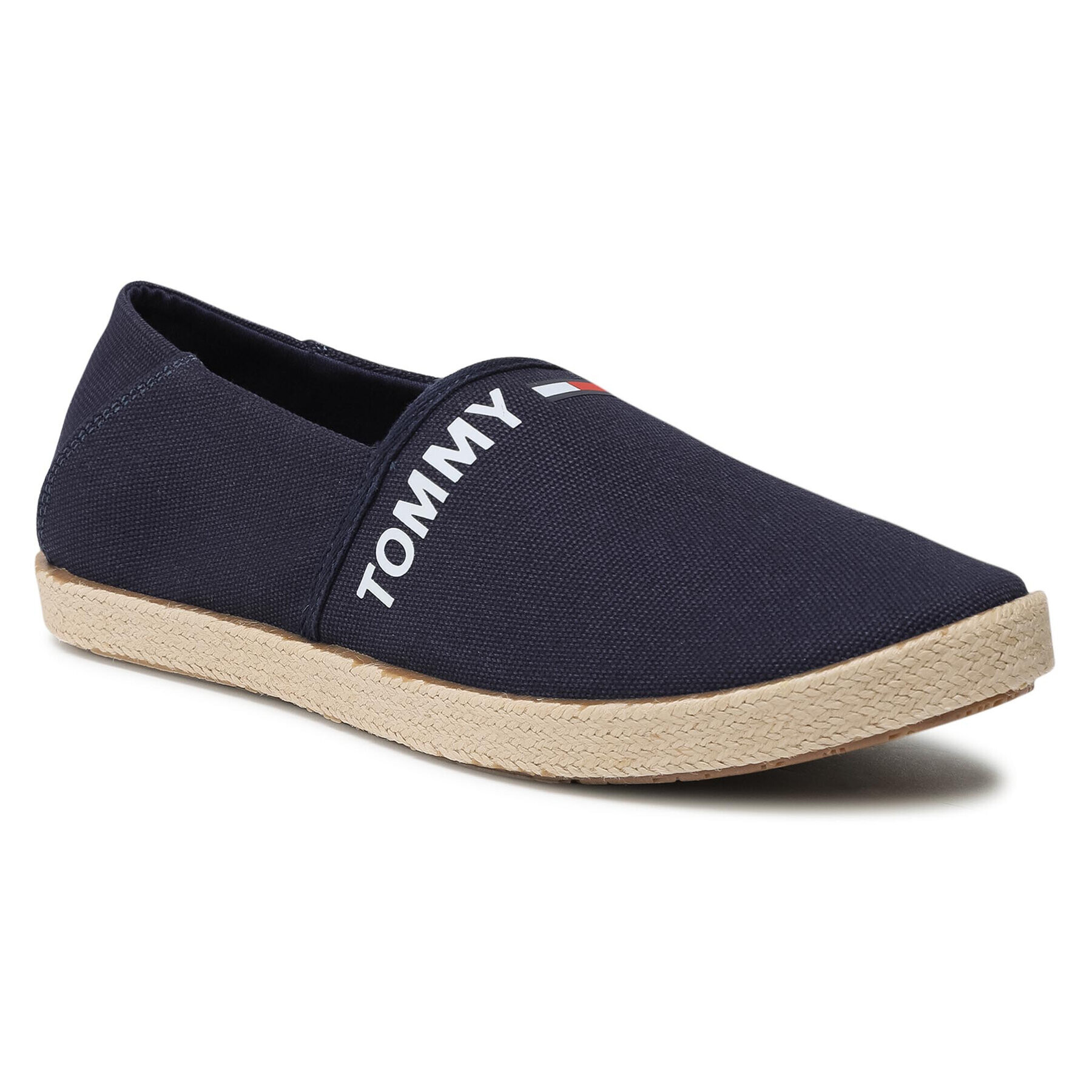 Tommy Jeans Еспадрили Logo Espadrille EM0EM00676C87 Тъмносин - Pepit.bg