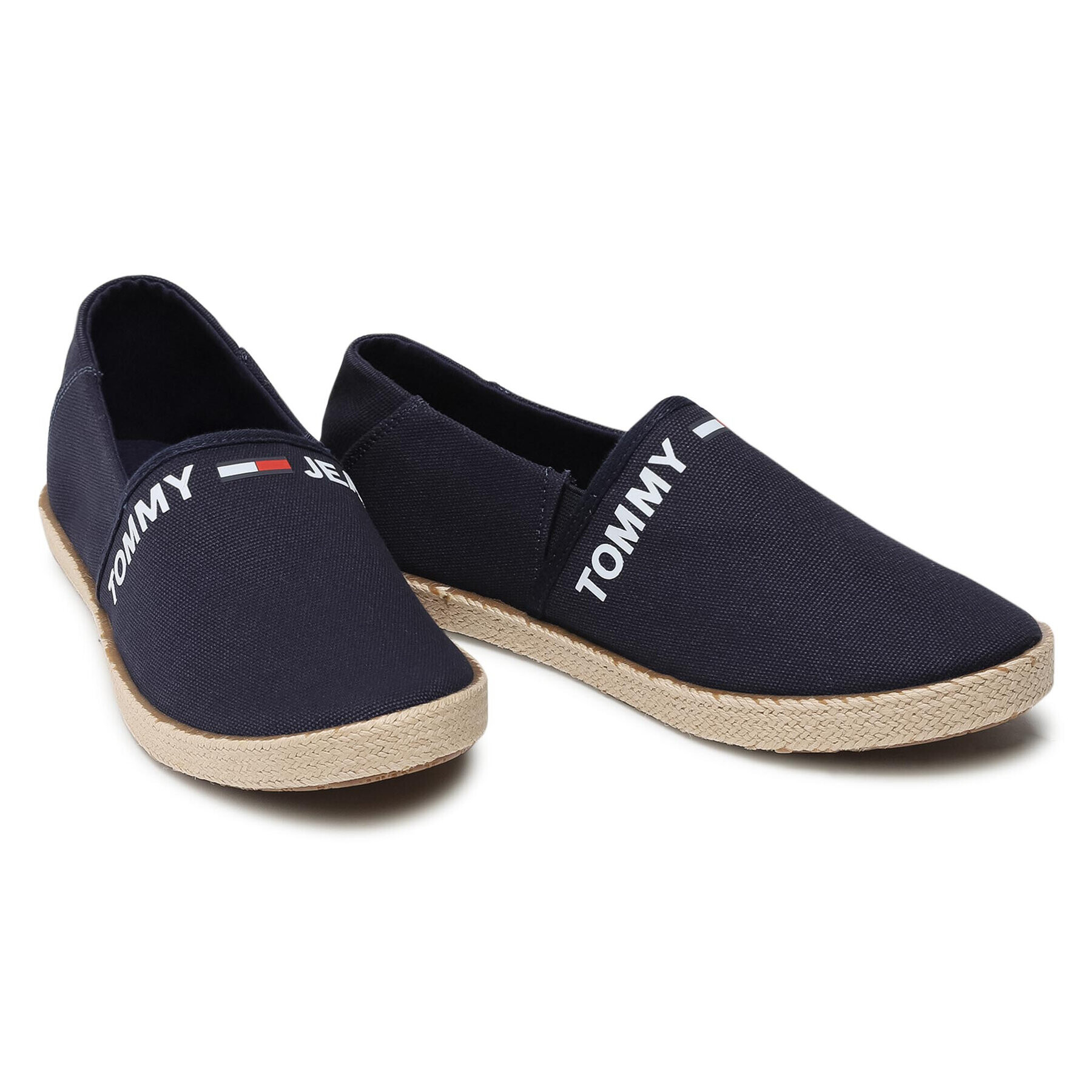 Tommy Jeans Еспадрили Logo Espadrille EM0EM00676C87 Тъмносин - Pepit.bg