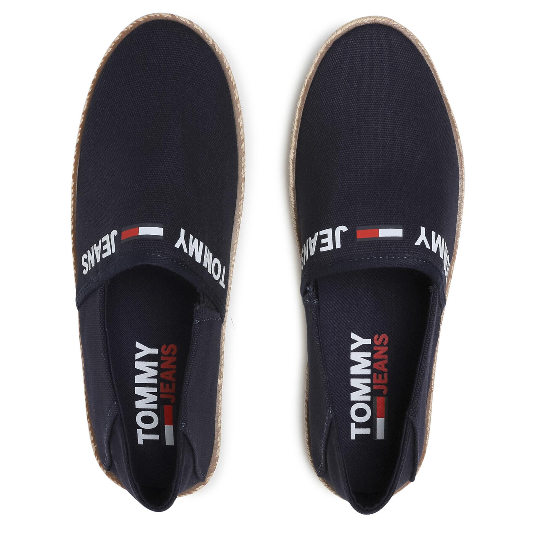 Tommy Jeans Еспадрили Logo Espadrille EM0EM00676C87 Тъмносин - Pepit.bg