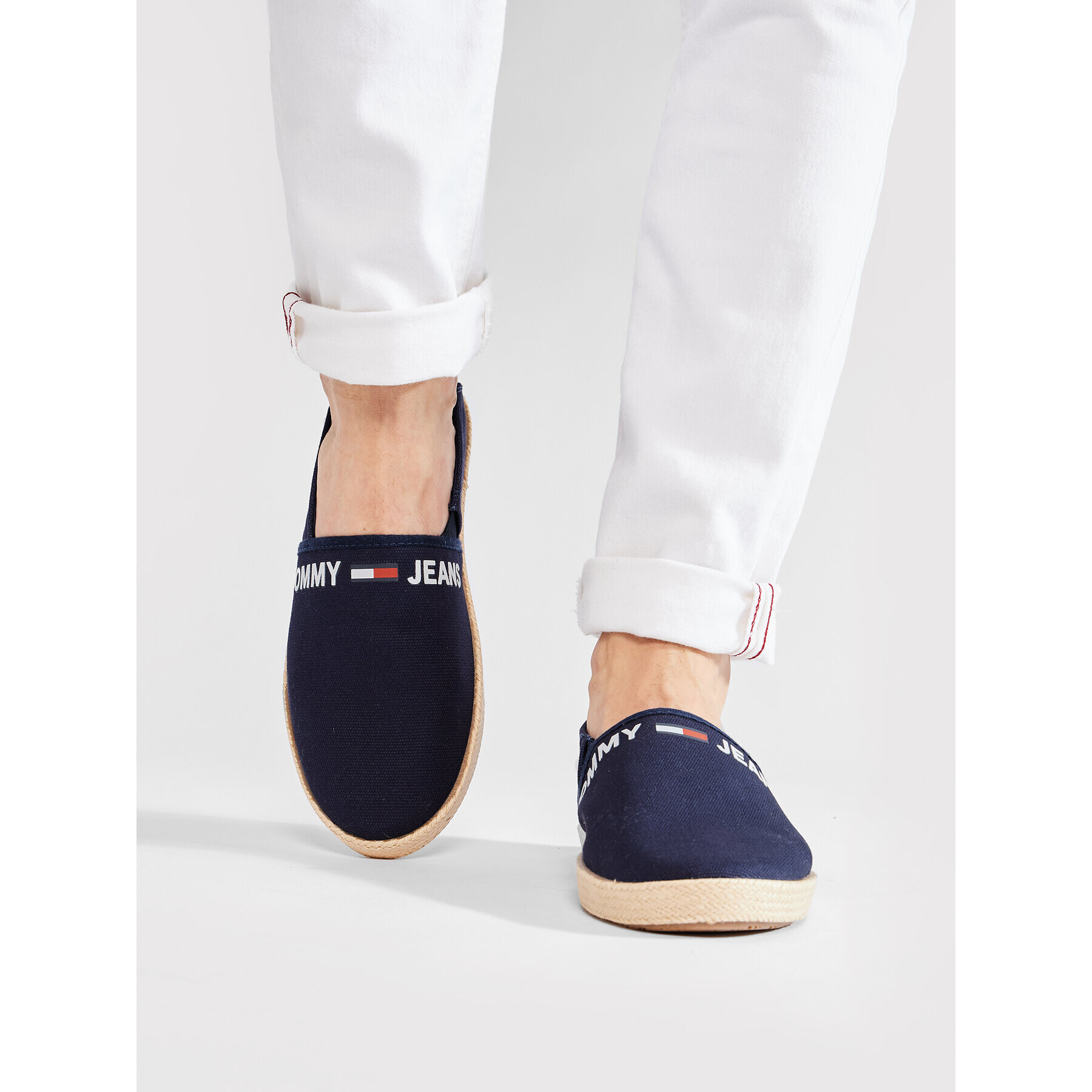 Tommy Jeans Еспадрили Logo Espadrille EM0EM00676C87 Тъмносин - Pepit.bg