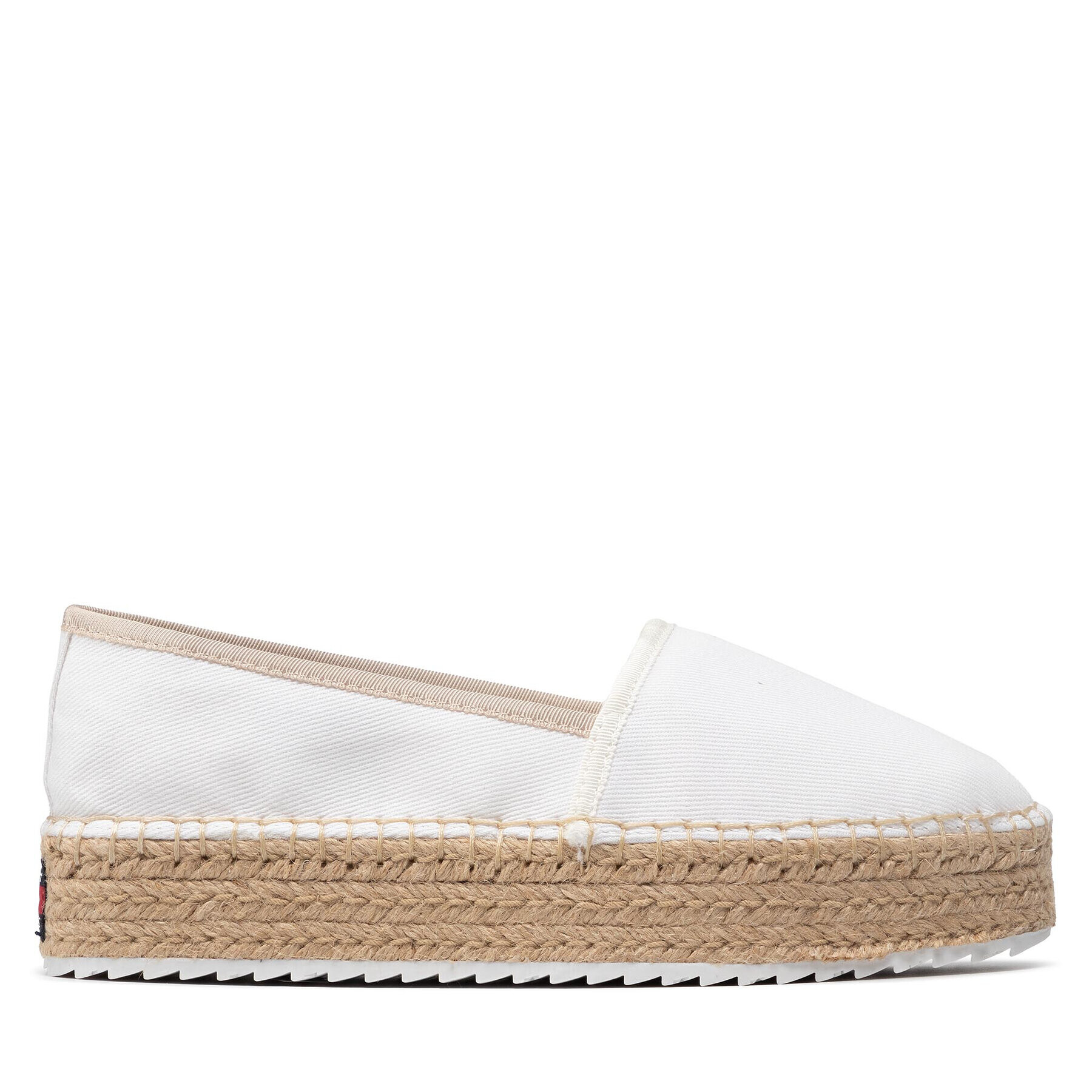 Tommy Jeans Еспадрили Platform Espadrille EN0EN01832 Бял - Pepit.bg