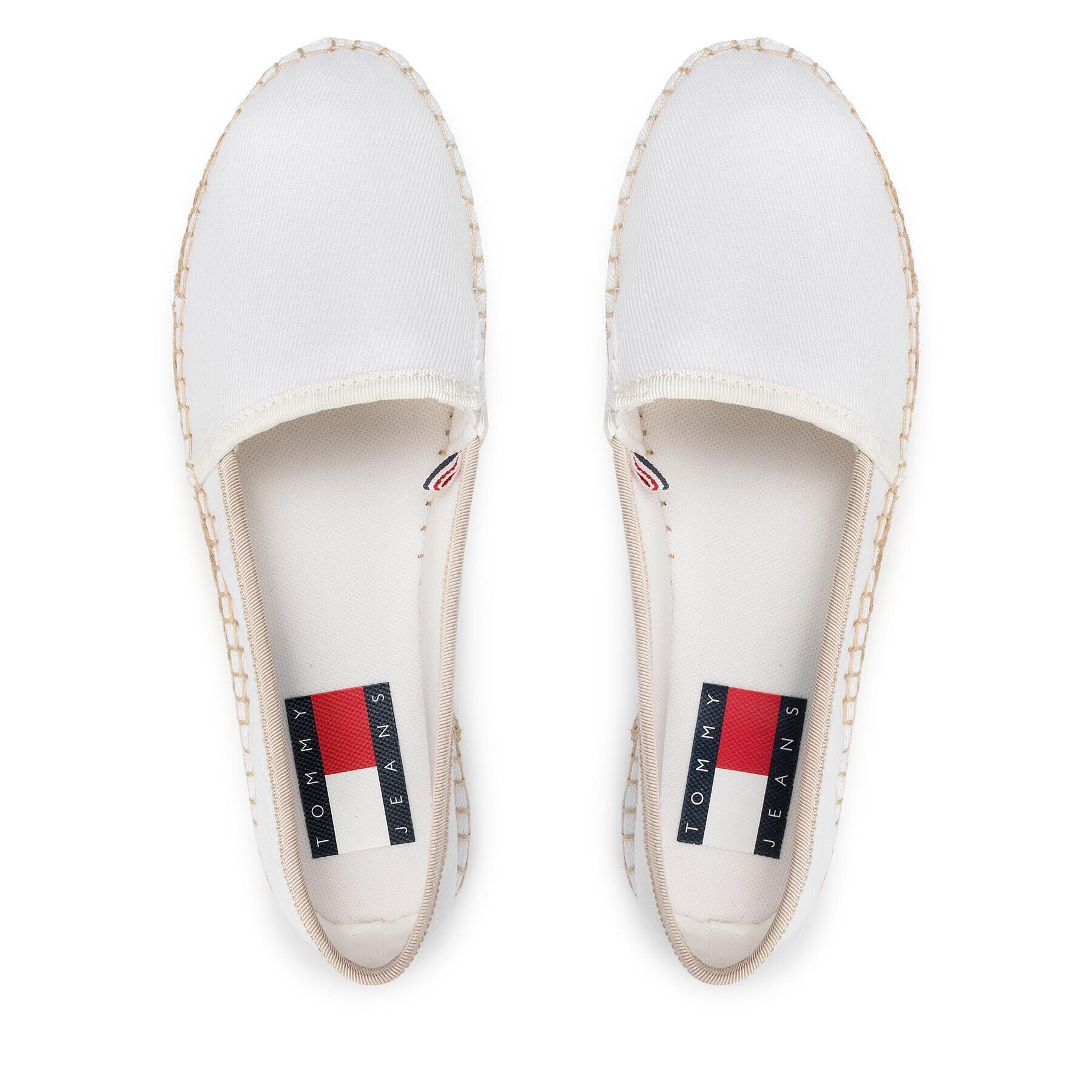 Tommy Jeans Еспадрили Platform Espadrille EN0EN01832 Бял - Pepit.bg