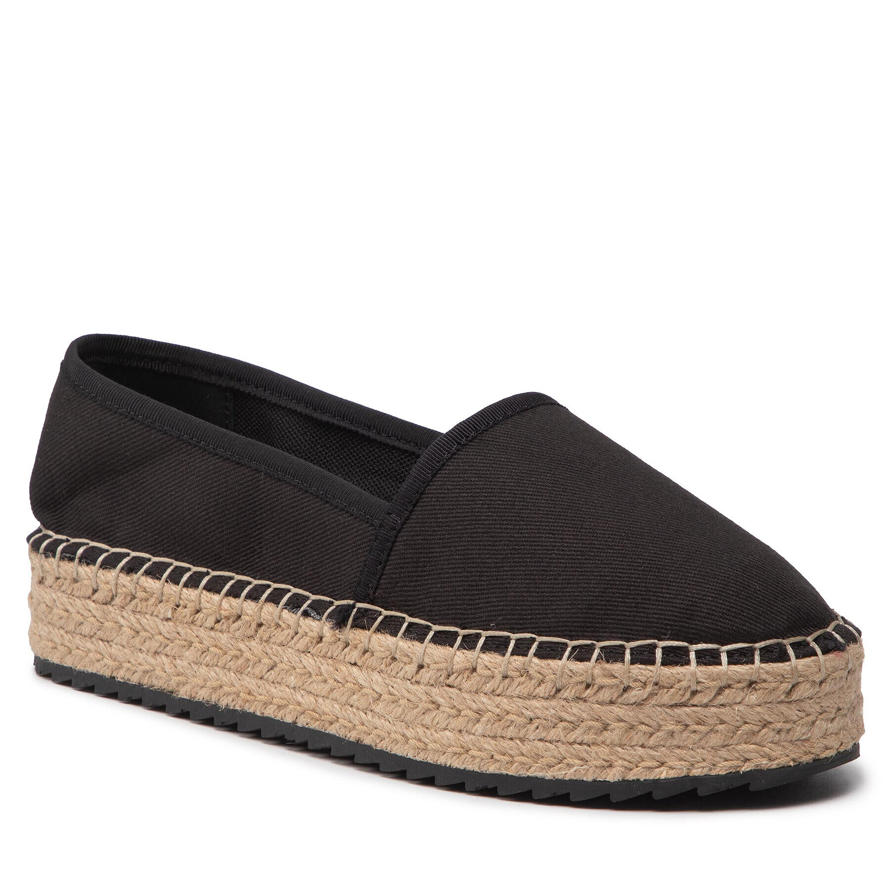 Tommy Jeans Еспадрили Platform Espadrille EN0EN01832 Черен - Pepit.bg