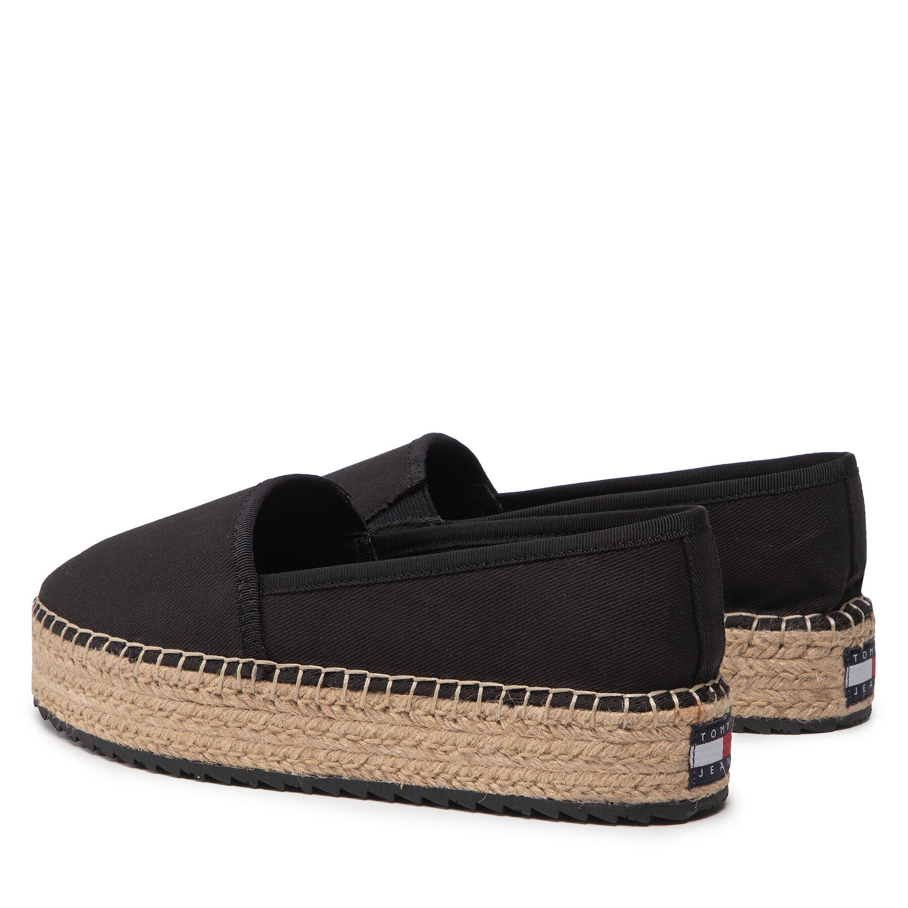 Tommy Jeans Еспадрили Platform Espadrille EN0EN01832 Черен - Pepit.bg