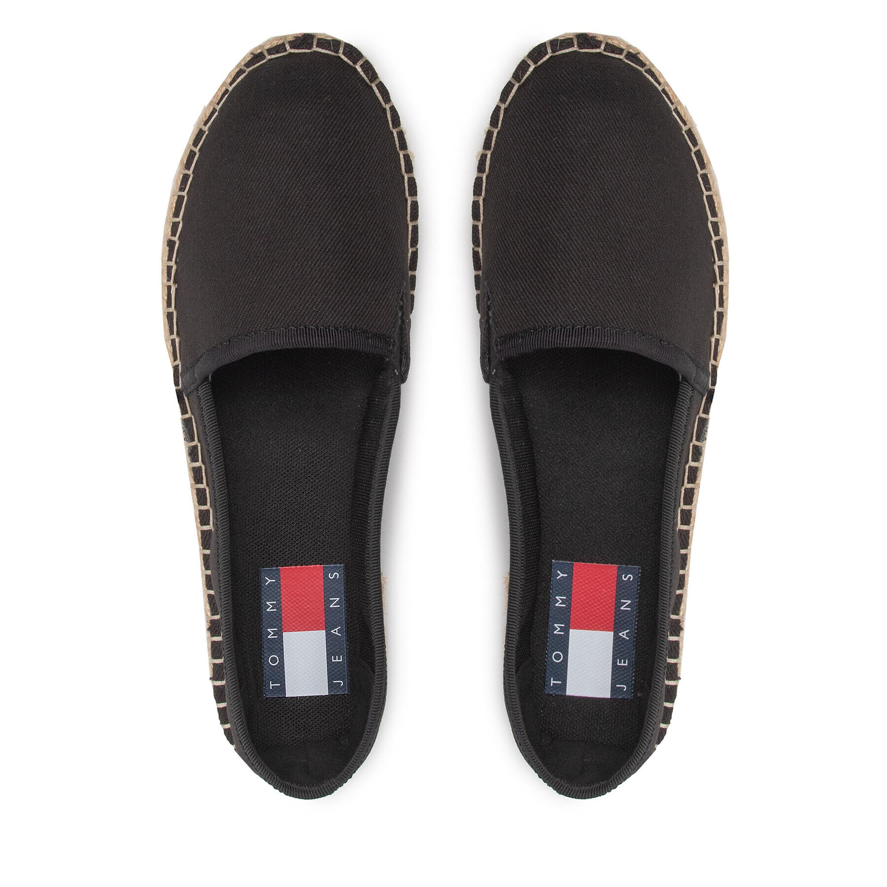 Tommy Jeans Еспадрили Platform Espadrille EN0EN01832 Черен - Pepit.bg