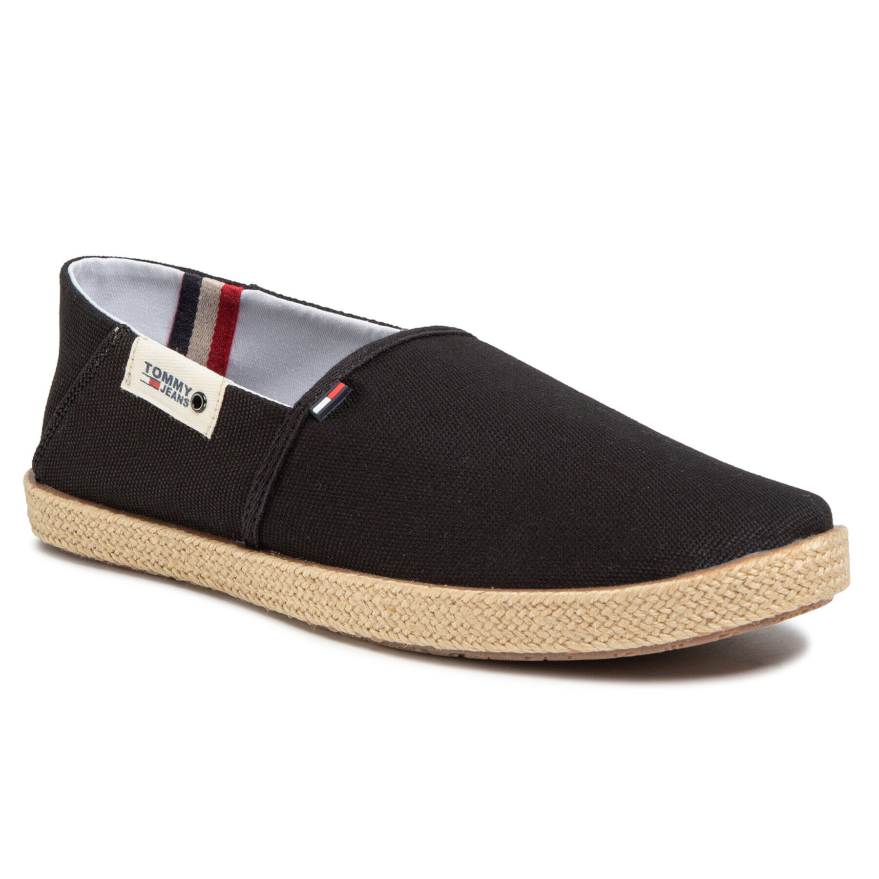 Tommy Jeans Еспадрили Summer Shoe EM0EM00423 Черен - Pepit.bg