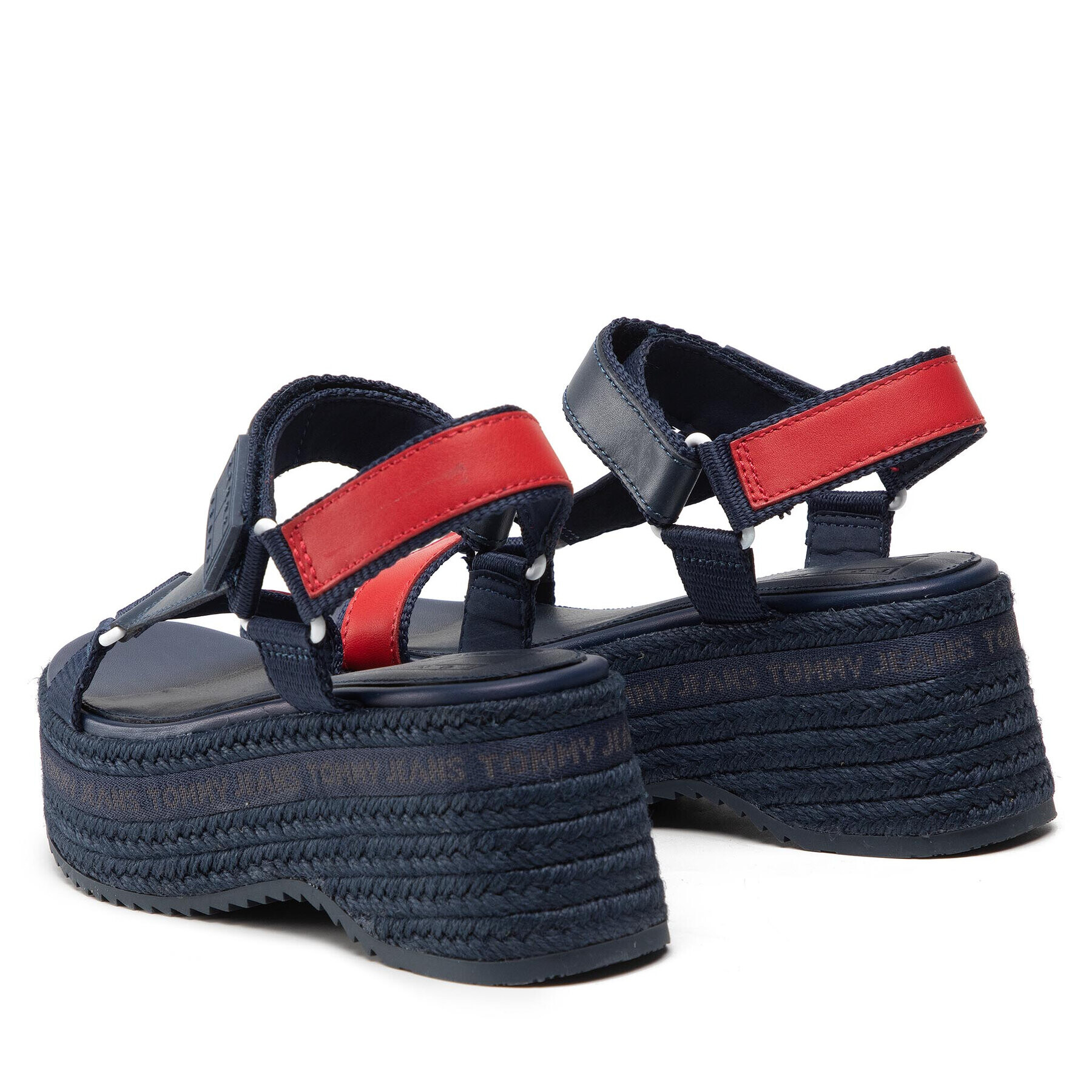 Tommy Jeans Еспадрили Wedge Sandal EN0EN01810 Тъмносин - Pepit.bg