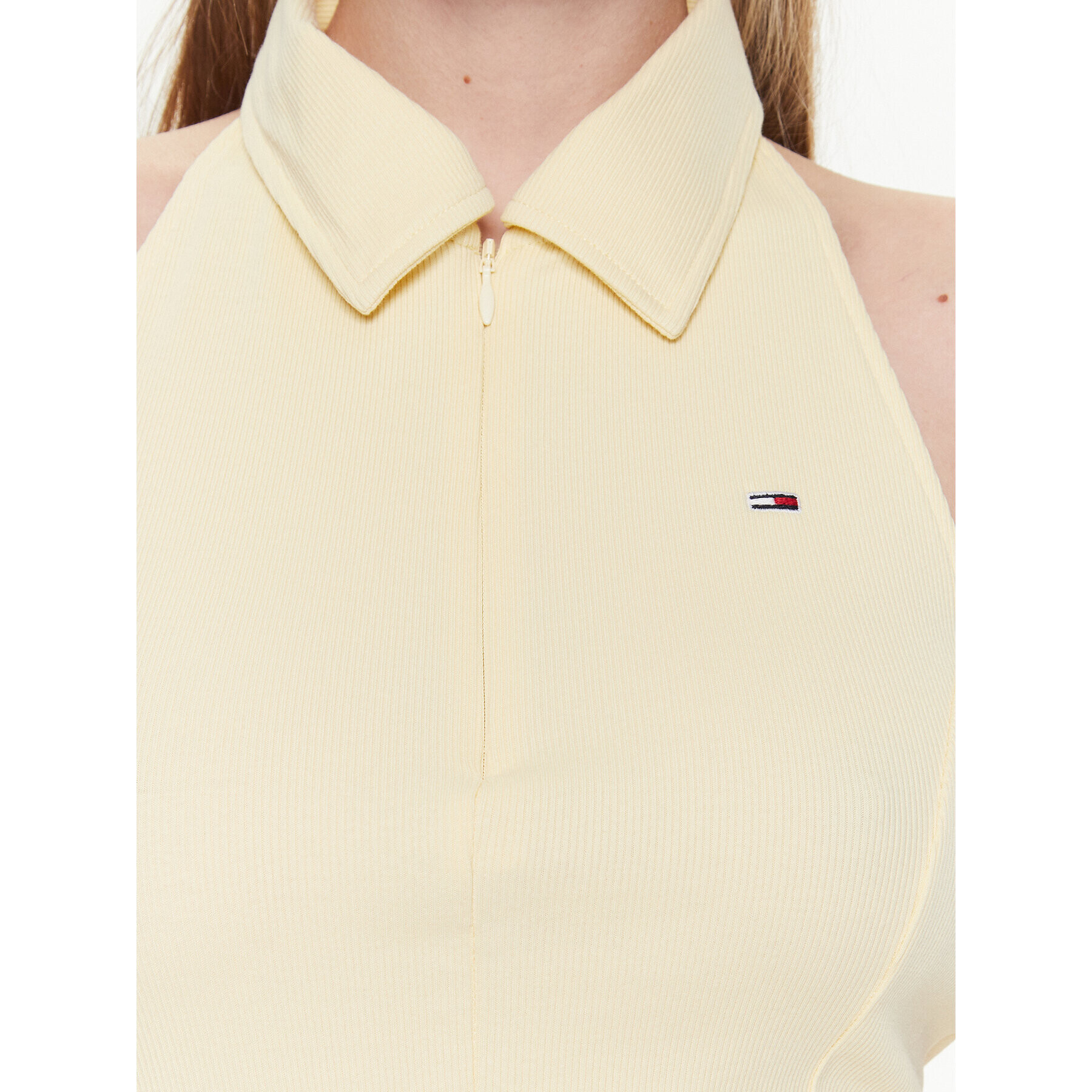 Tommy Jeans Ежедневна рокля Polo DW0DW15356 Жълт Regular Fit - Pepit.bg