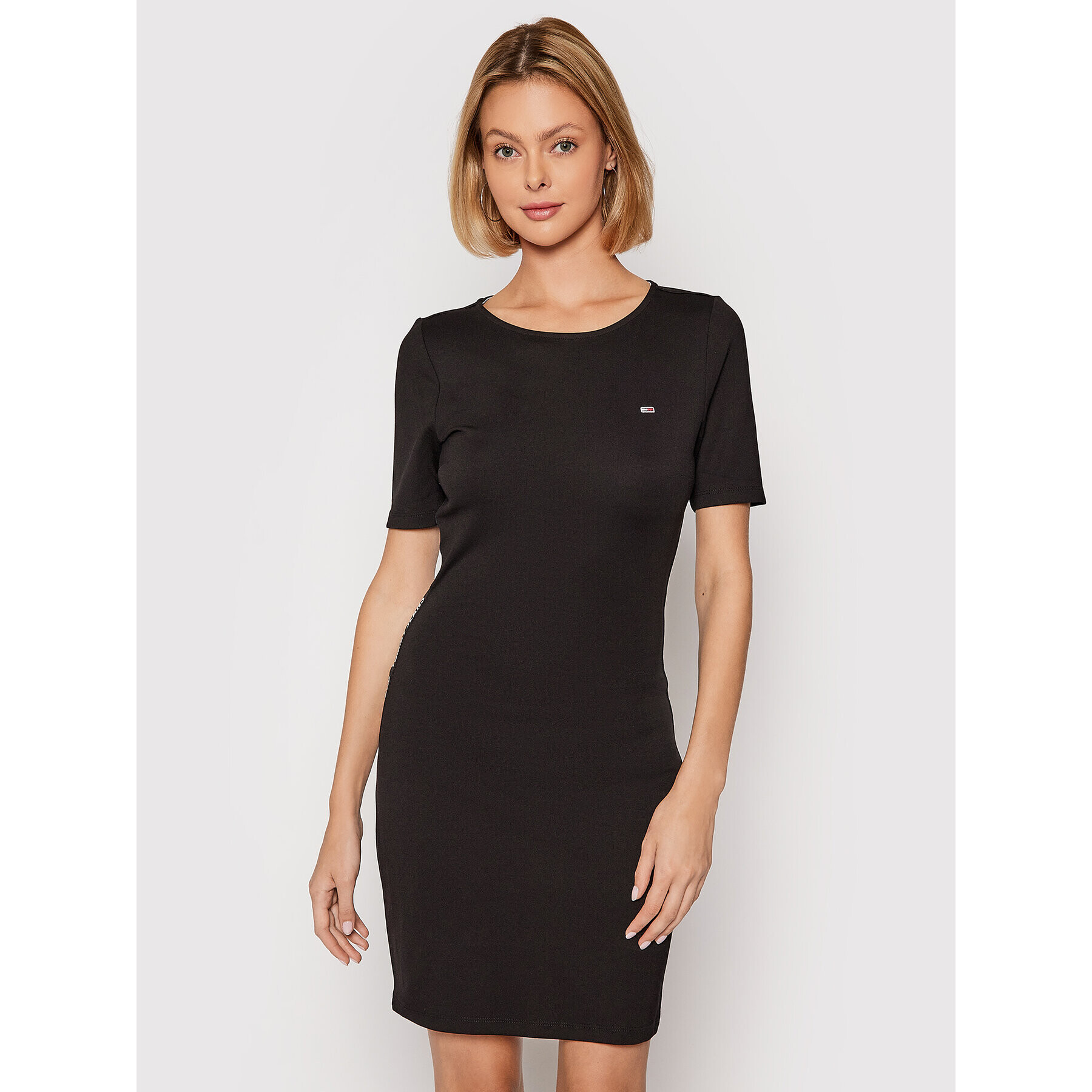 Tommy Jeans Ежедневна рокля Tjw Bodycon Tape DW0DW10650 Черен Slim Fit - Pepit.bg