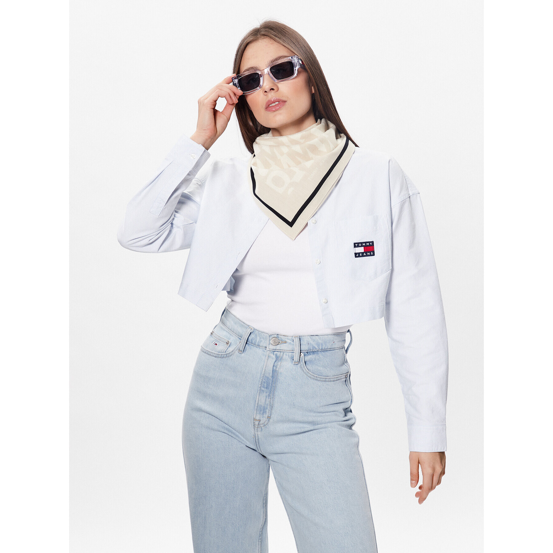Tommy Jeans Фишу AW0AW14608 Бежов - Pepit.bg