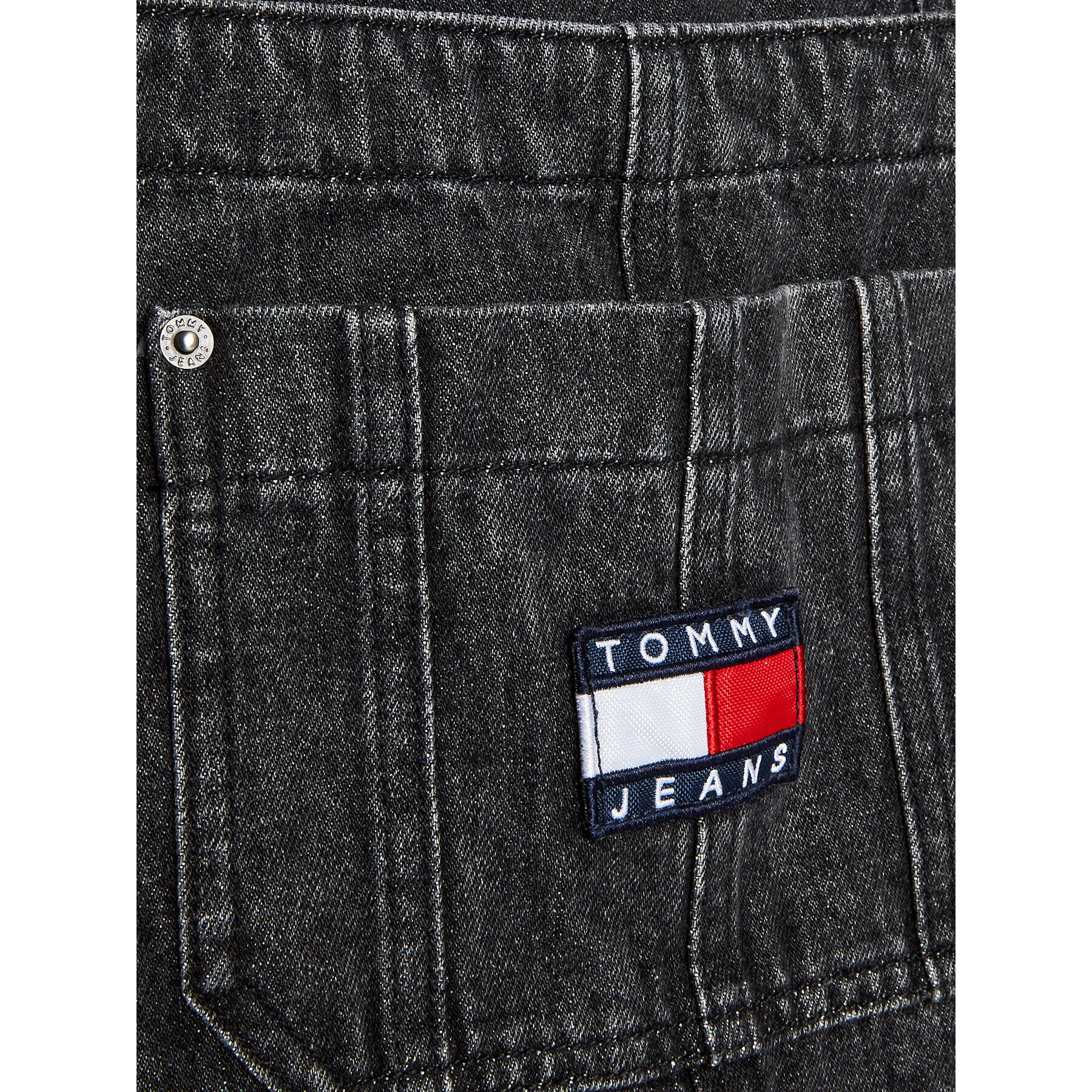 Tommy Jeans Гащеризон с презрамки DW0DW14796 Черен Regular Fit - Pepit.bg