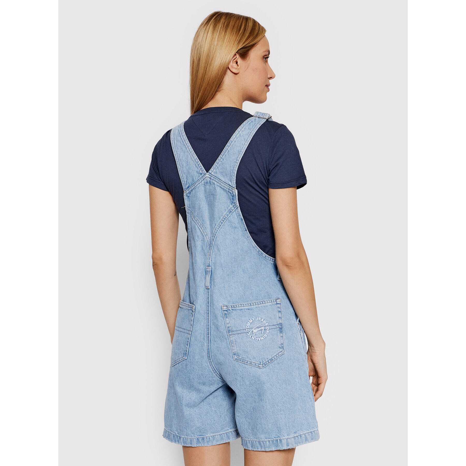 Tommy Jeans Гащеризон с презрамки Dungaree DW0DW12424 Син Regular Fit - Pepit.bg