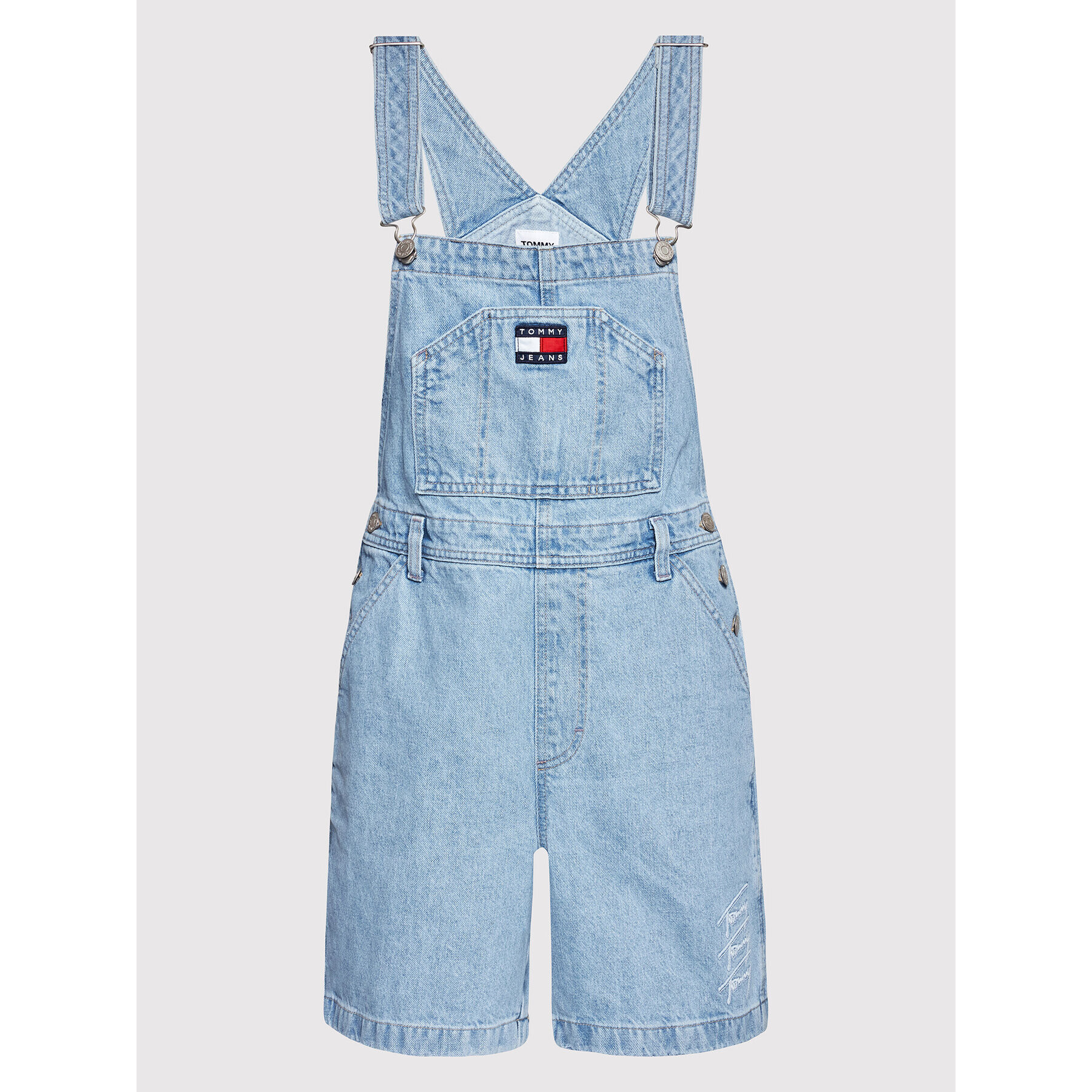 Tommy Jeans Гащеризон с презрамки Dungaree DW0DW12424 Син Regular Fit - Pepit.bg