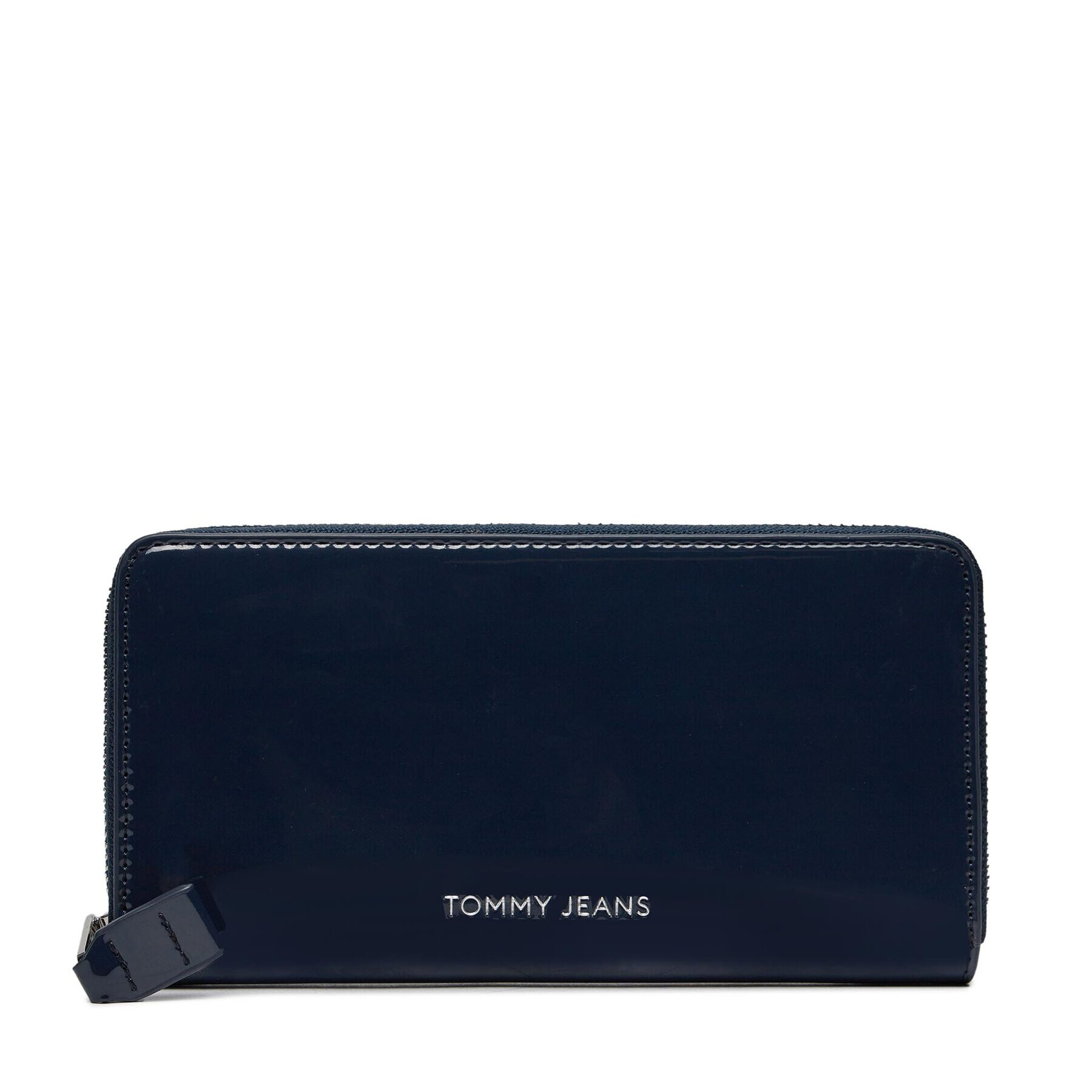 Tommy Jeans Голям дамски портфейл Tjw Ess Must Large Za Patent AW0AW16143 Тъмносин - Pepit.bg