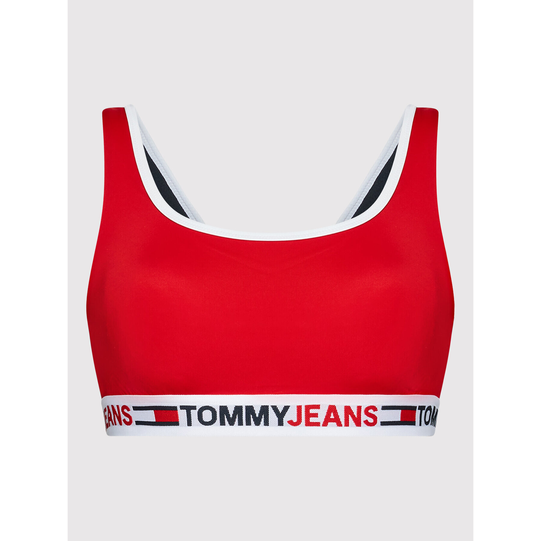 Tommy Jeans Горнище на бански UW0UW03350 Червен - Pepit.bg