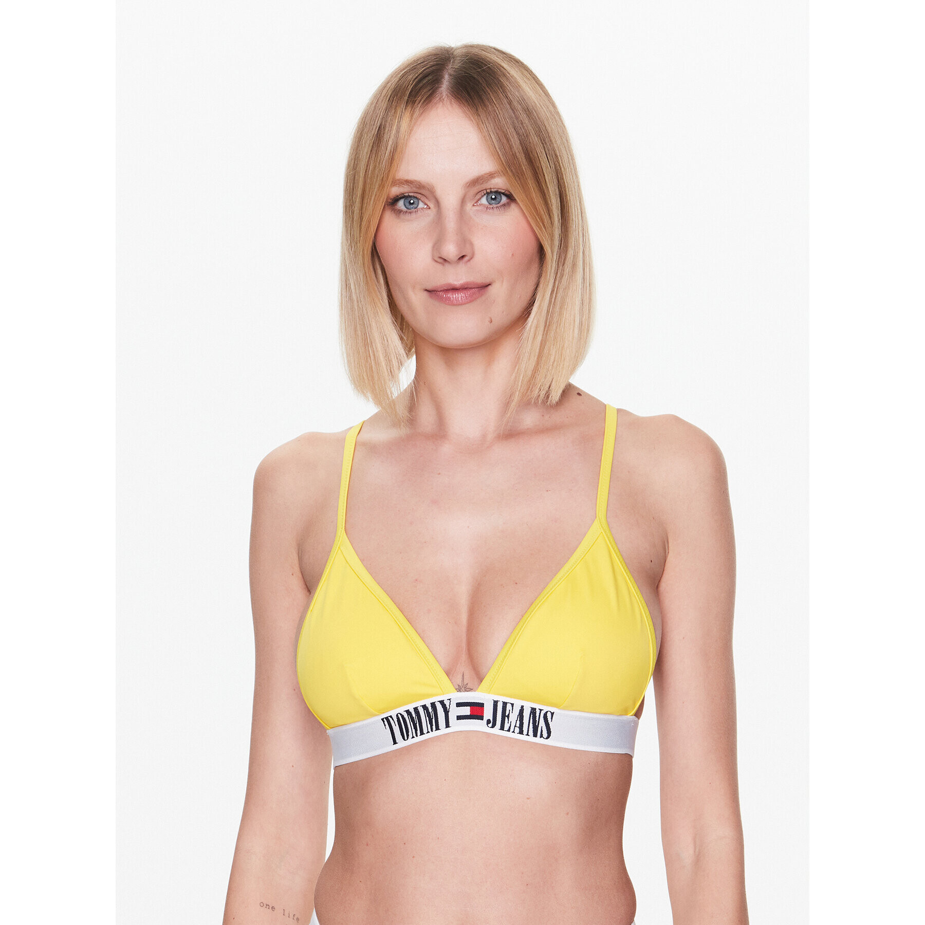 Tommy Jeans Горнище на бански UW0UW04079 Жълт - Pepit.bg