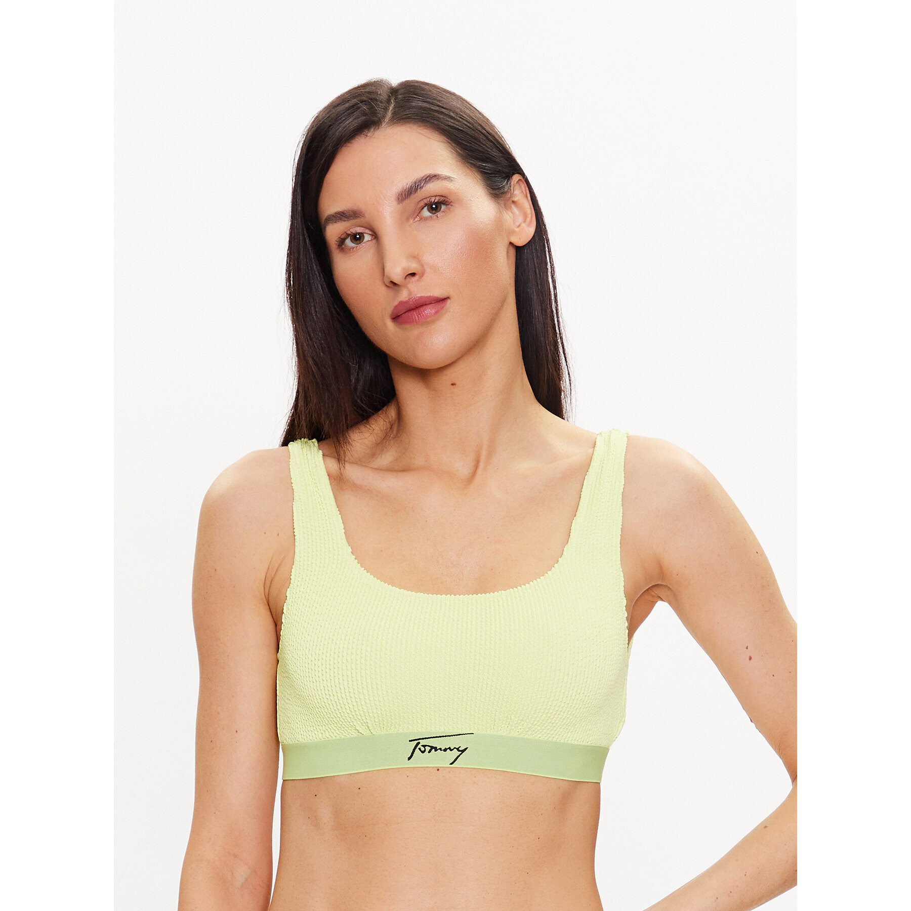 Tommy Jeans Горнище на бански UW0UW04490 Жълт - Pepit.bg