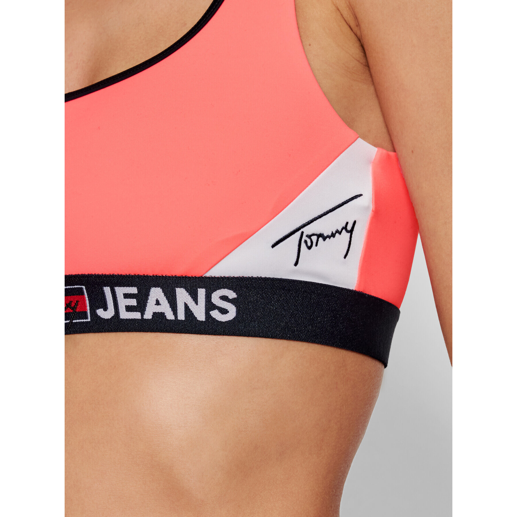 Tommy Jeans Горнище на бански UW0UW02940 Розов - Pepit.bg