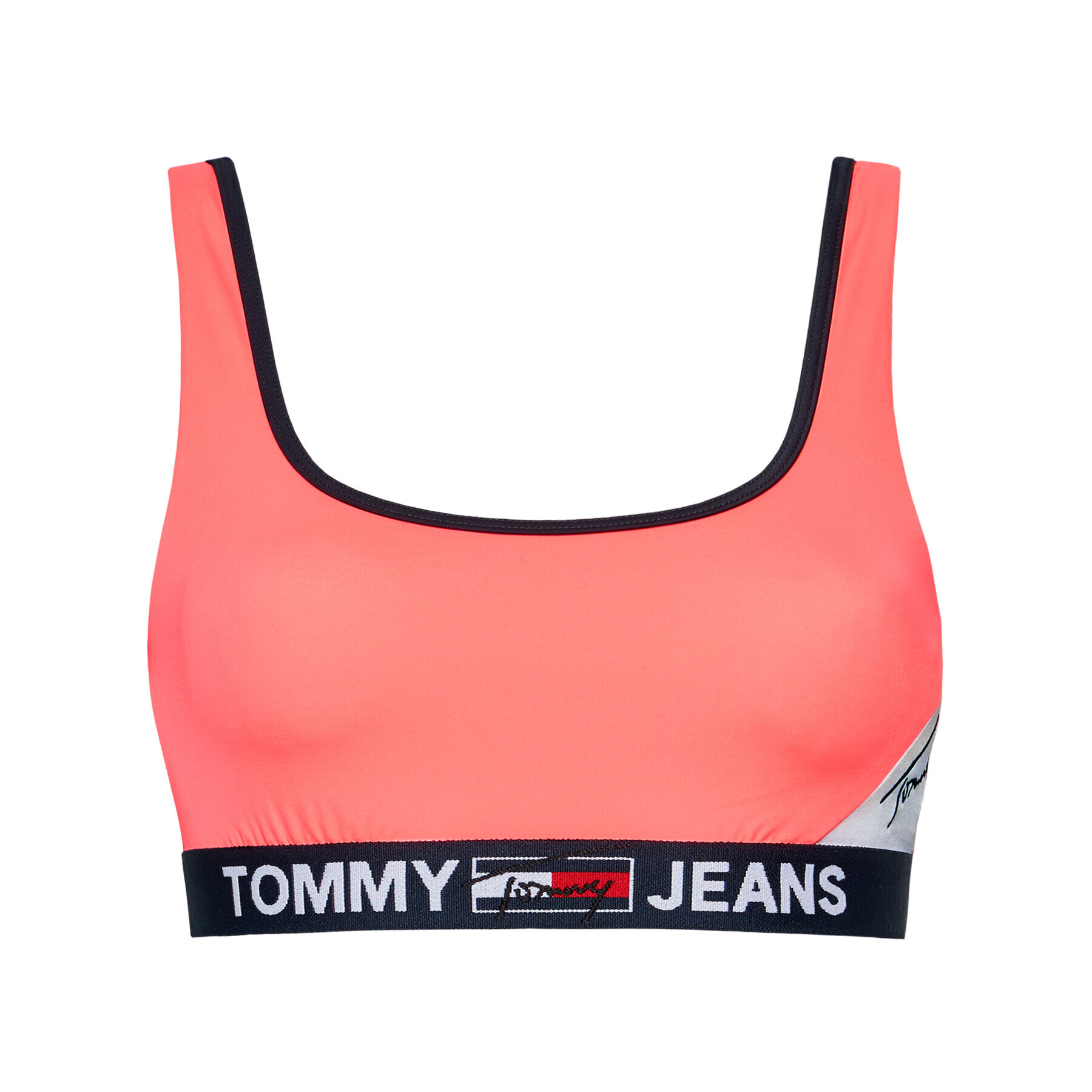 Tommy Jeans Горнище на бански UW0UW02940 Розов - Pepit.bg