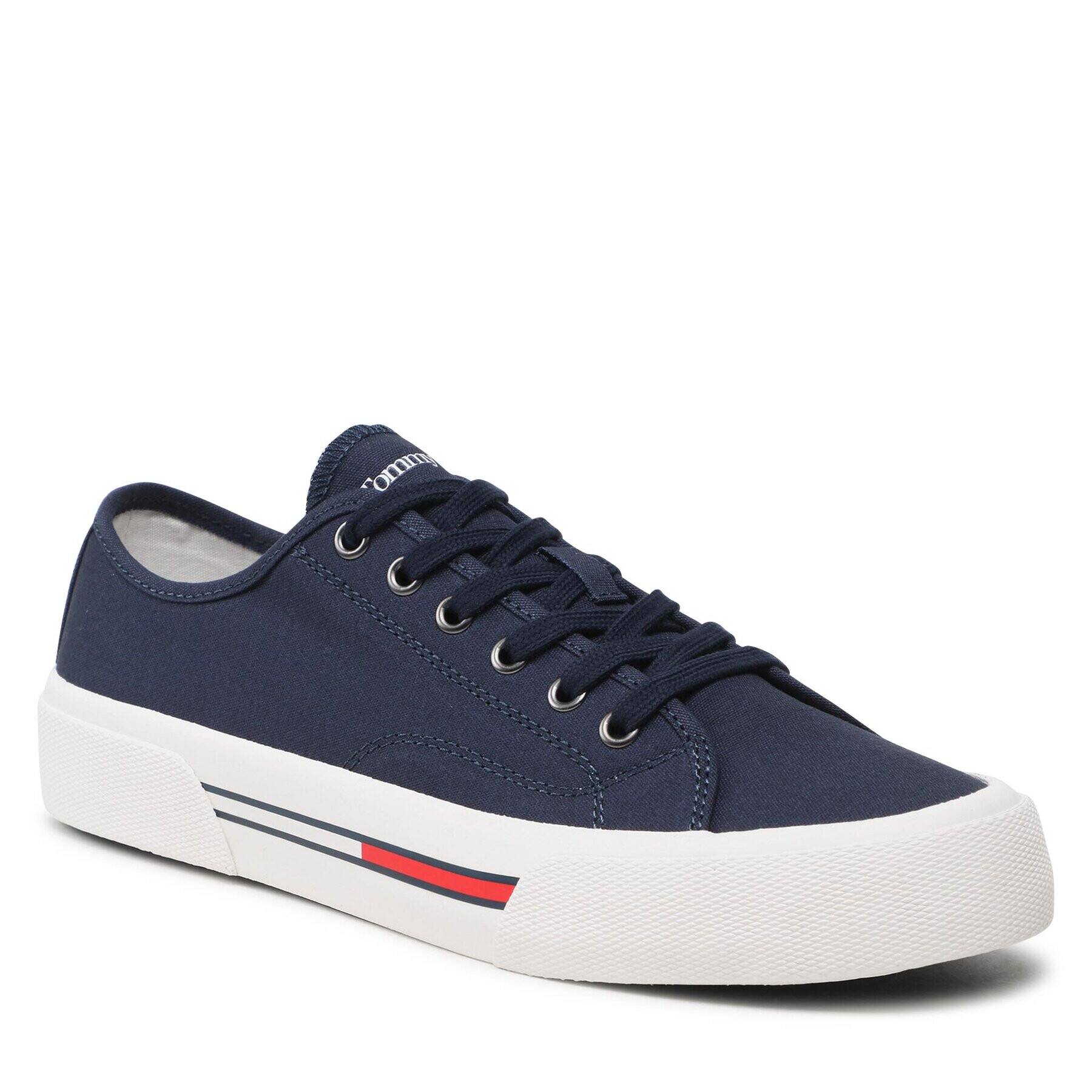Tommy Jeans Гуменки Canvas Sneaker EM0EM01299 Тъмносин - Pepit.bg