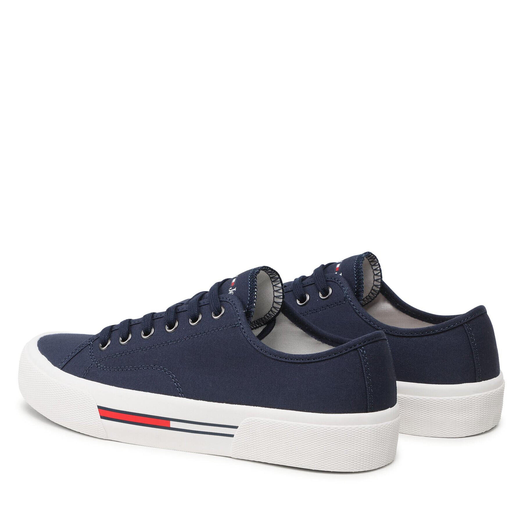 Tommy Jeans Гуменки Canvas Sneaker EM0EM01299 Тъмносин - Pepit.bg