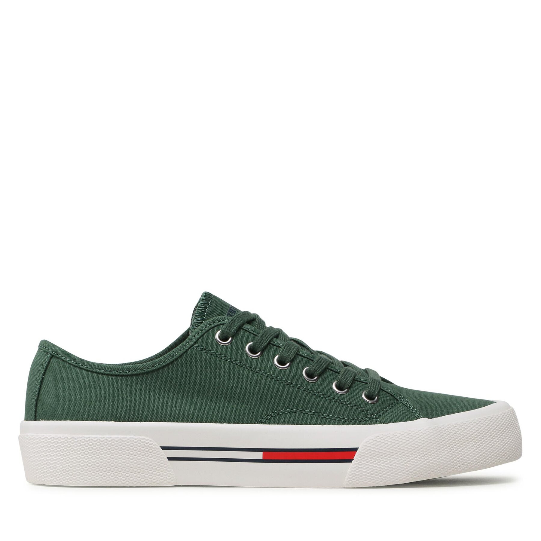 Tommy Jeans Гуменки Canvas Sneaker EM0EM01299 Зелен - Pepit.bg