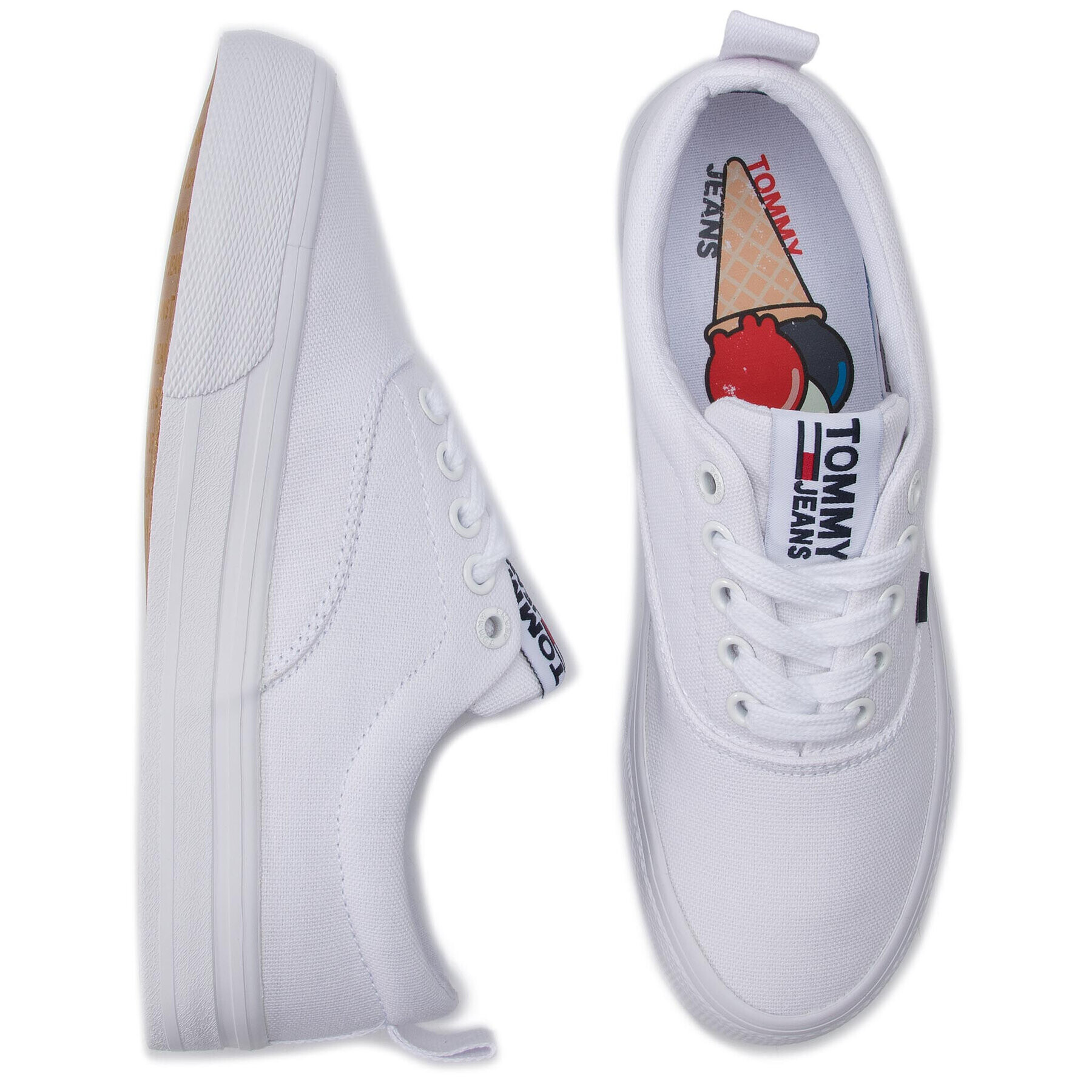 Tommy Jeans Гуменки Classic Sneaker EN0EN00540 Бял - Pepit.bg