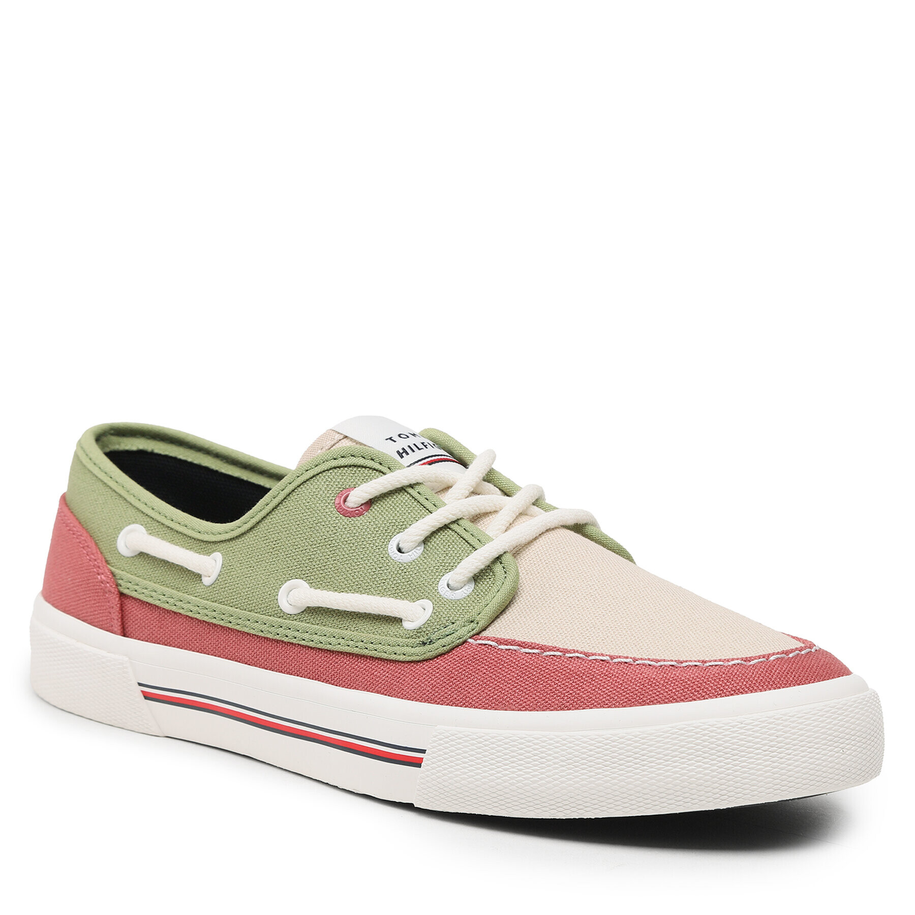 Tommy Jeans Гуменки Core Boat Shoe Canvas FM0FM04510 Цветен - Pepit.bg