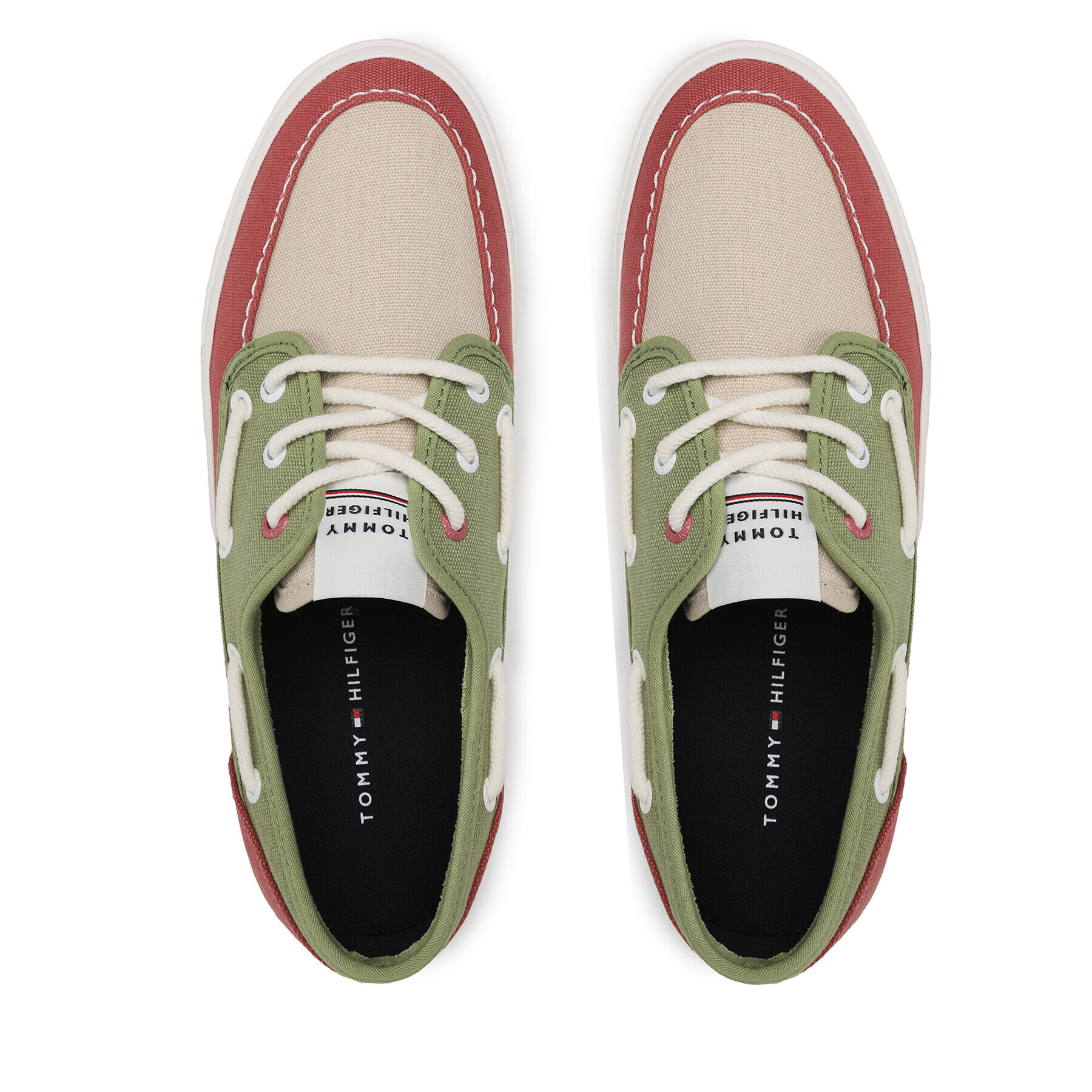 Tommy Jeans Гуменки Core Boat Shoe Canvas FM0FM04510 Цветен - Pepit.bg