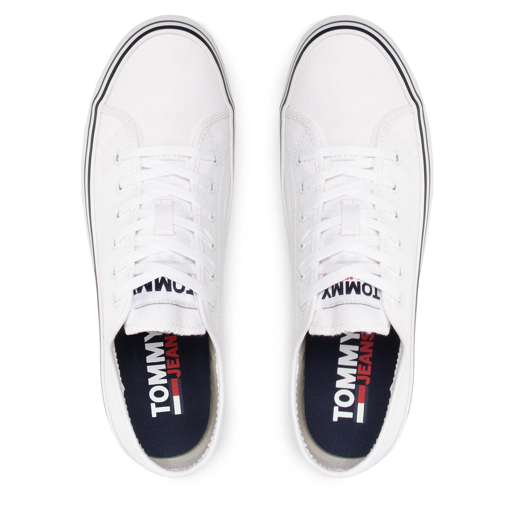 Tommy Jeans Гуменки Essential Low Cut EM0EM00962 Бял - Pepit.bg