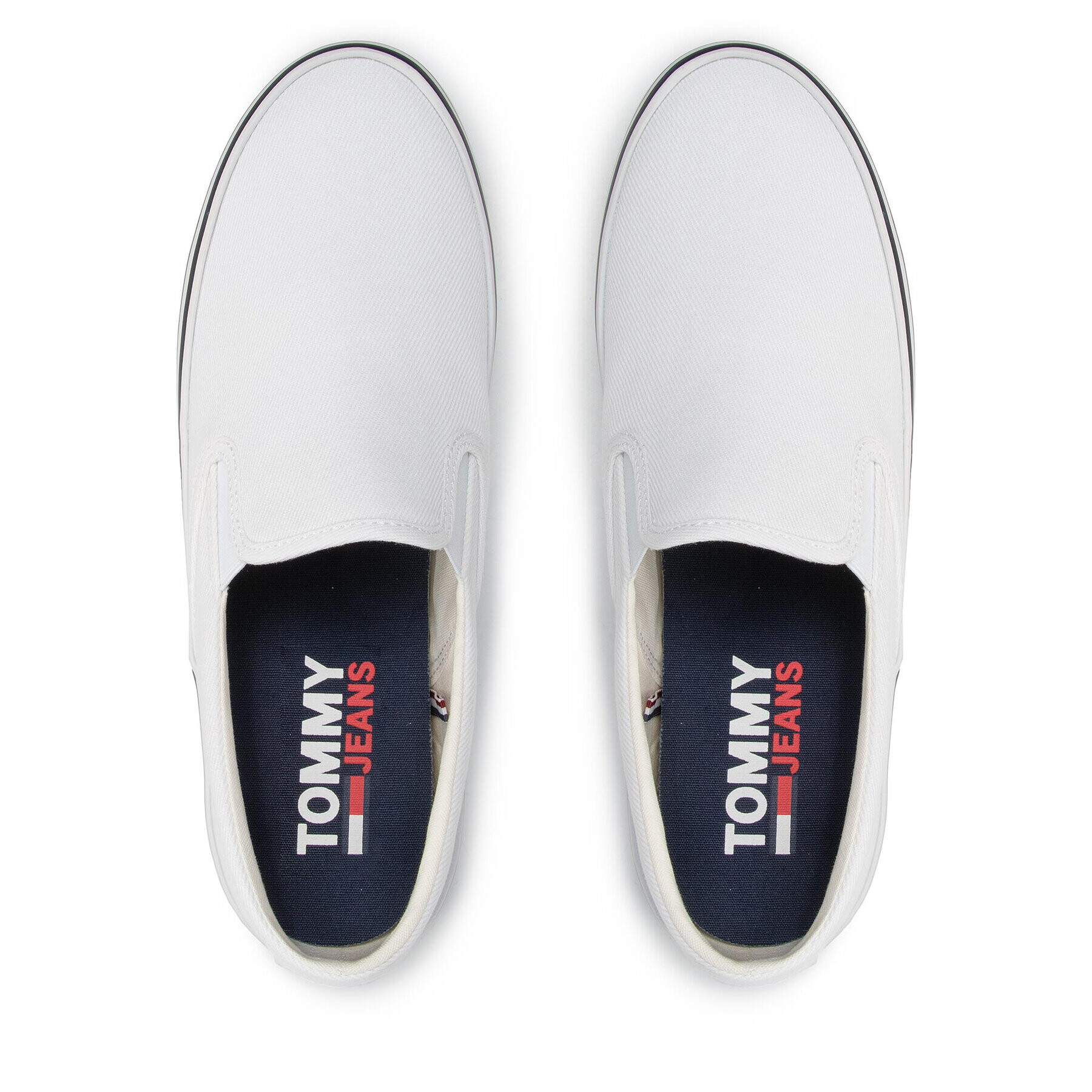 Tommy Jeans Гуменки Essential Slipon EM0EM00961 Бял - Pepit.bg