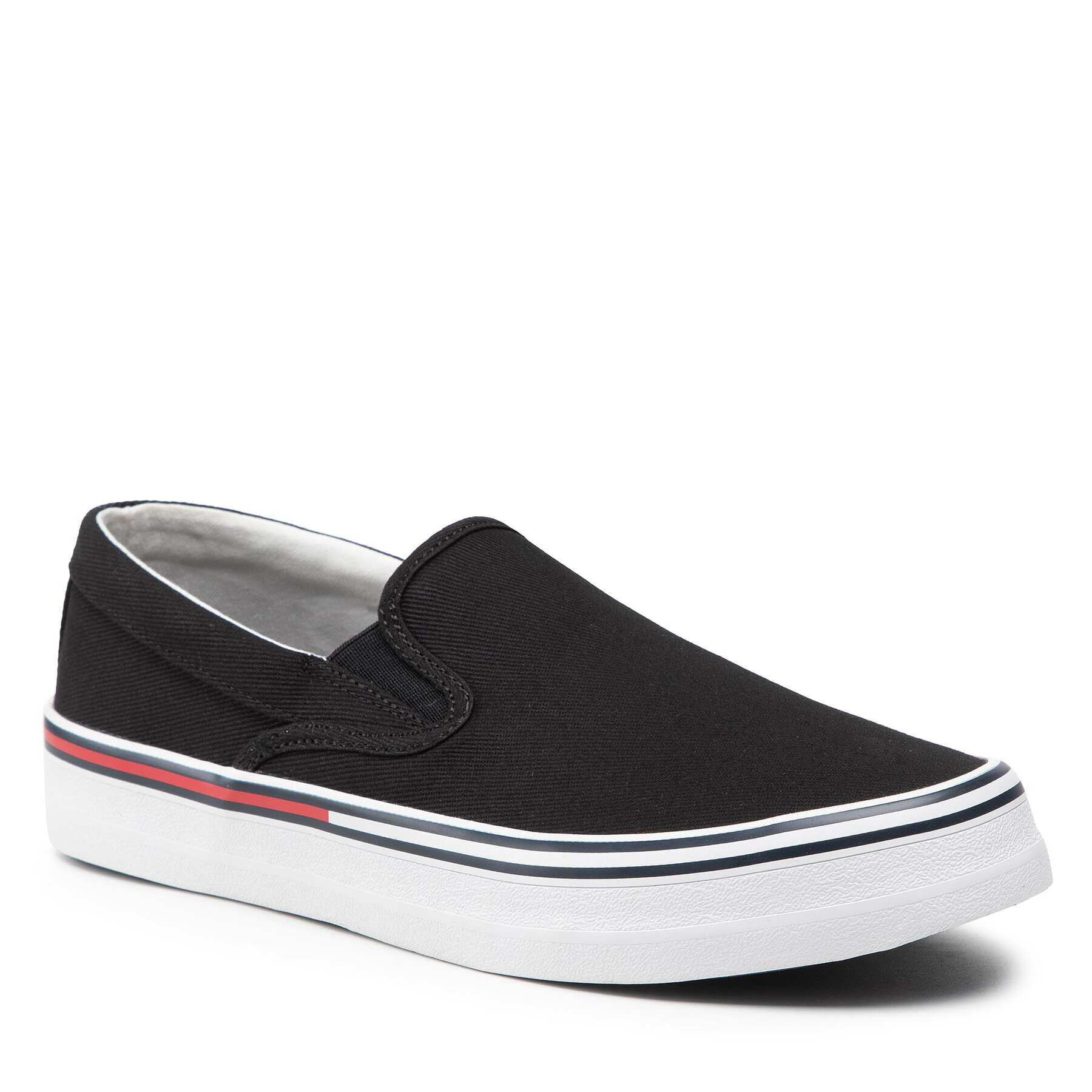 Tommy Jeans Гуменки Essential Slipon EM0EM00961 Черен - Pepit.bg