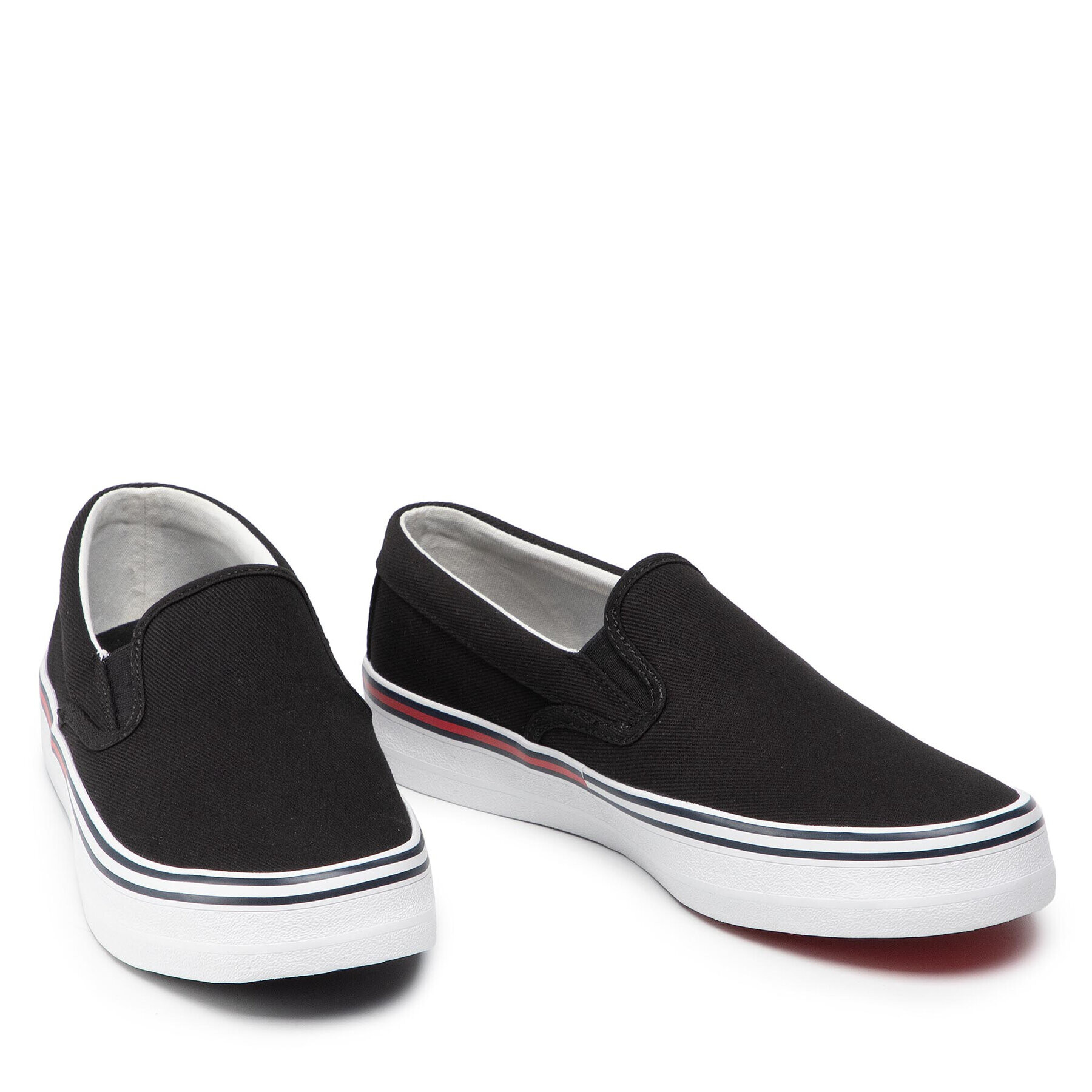 Tommy Jeans Гуменки Essential Slipon EM0EM00961 Черен - Pepit.bg