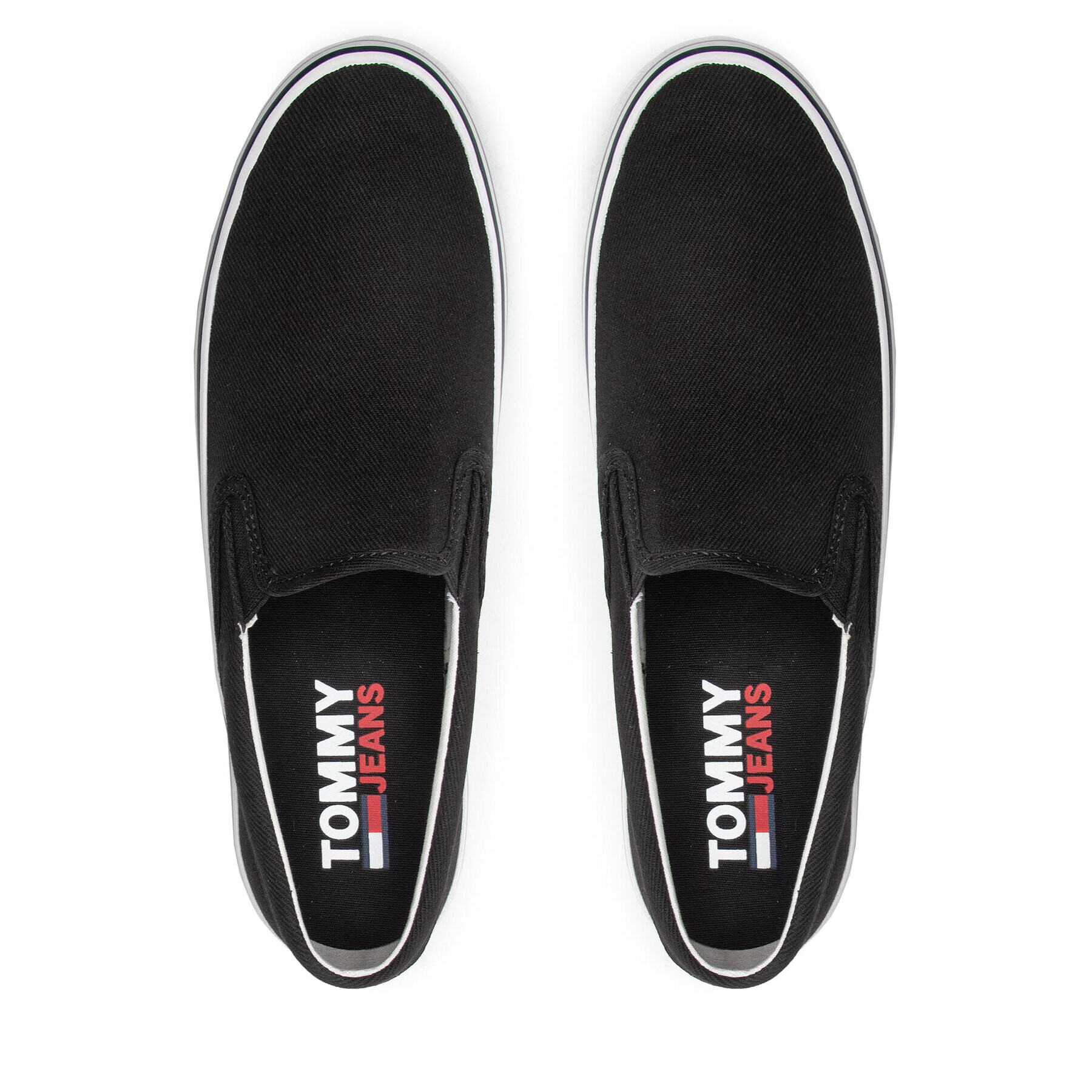 Tommy Jeans Гуменки Essential Slipon EM0EM00961 Черен - Pepit.bg