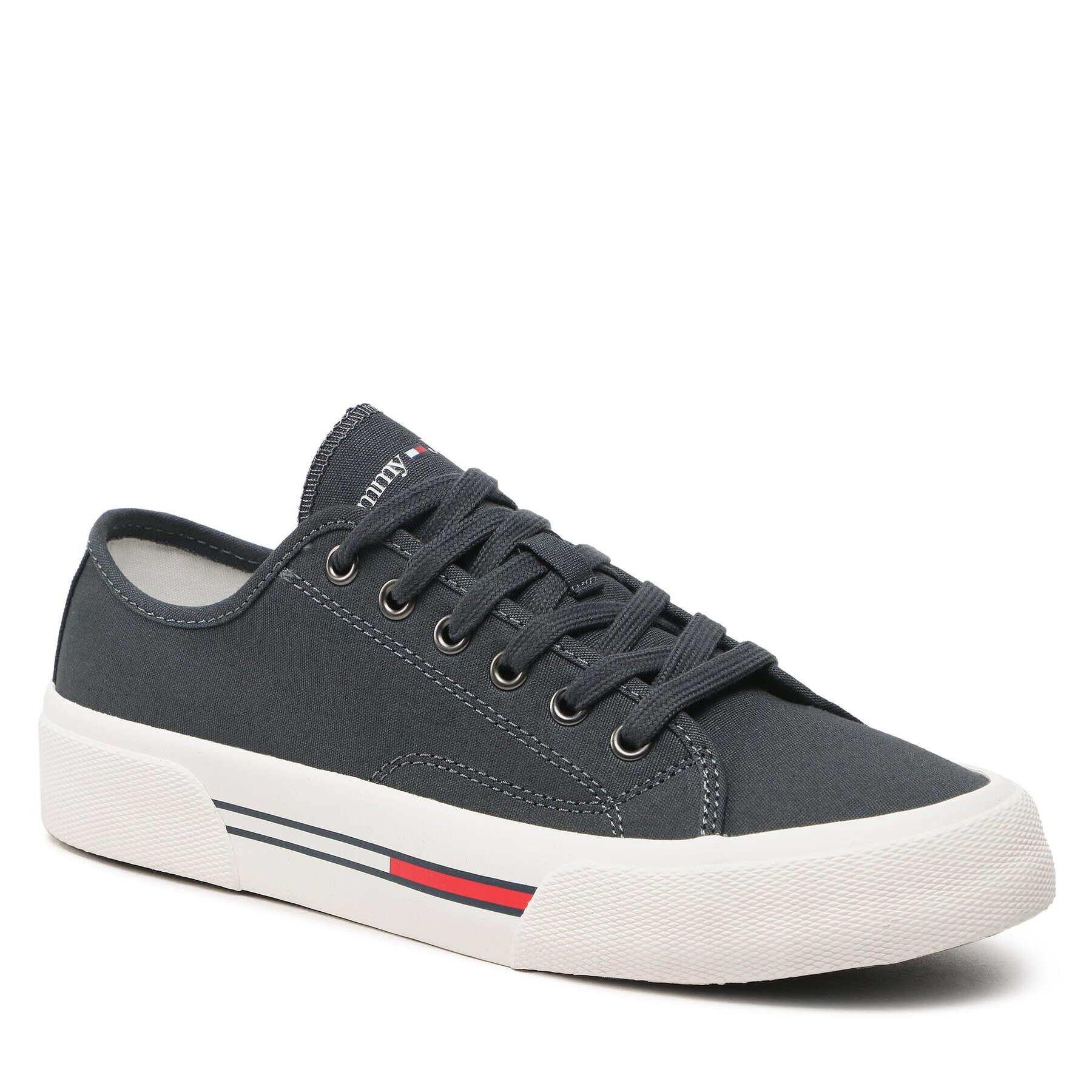 Tommy Jeans Гуменки Lace Up Canvas Color EM0EM01155 Сив - Pepit.bg