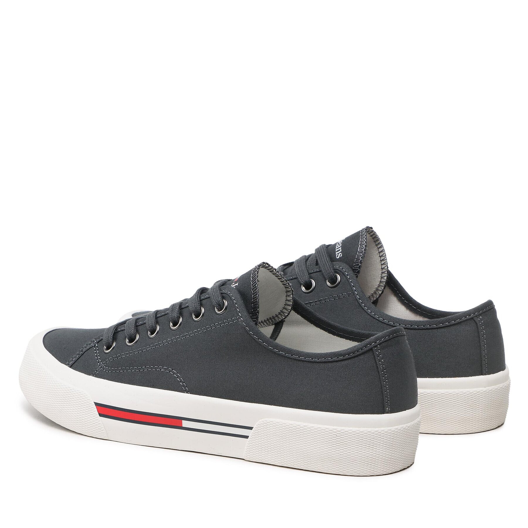 Tommy Jeans Гуменки Lace Up Canvas Color EM0EM01155 Сив - Pepit.bg