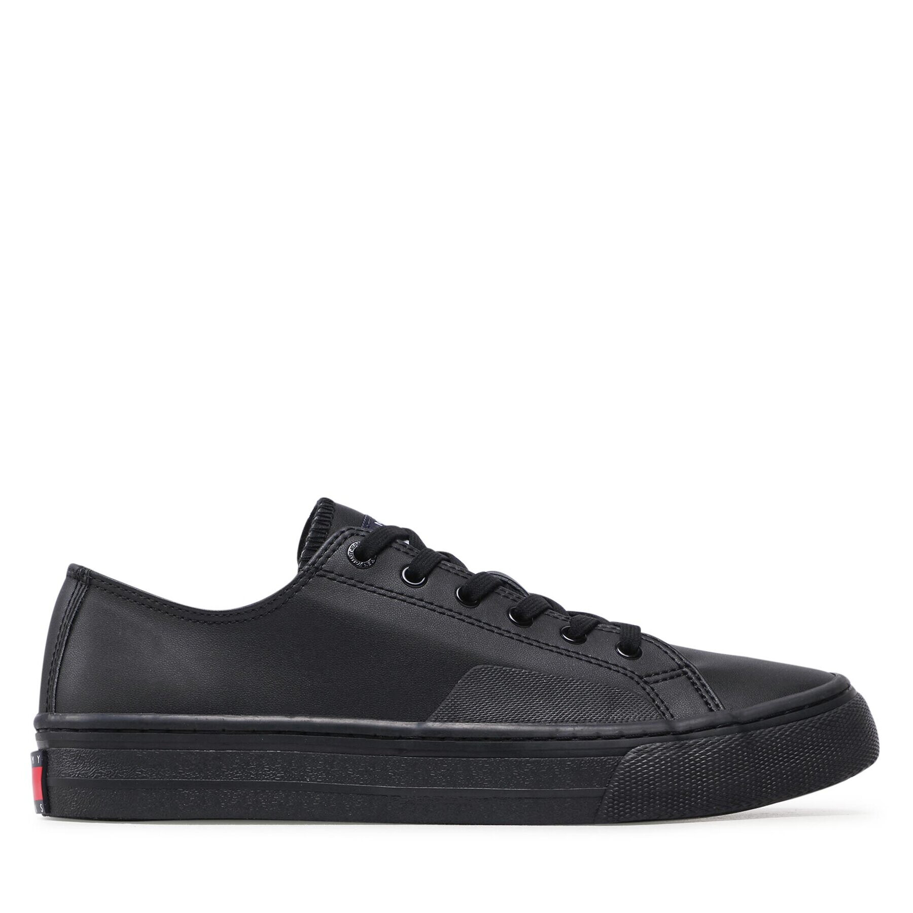 Tommy Jeans Гуменки Leather Vulc EM0EM01047 Черен - Pepit.bg