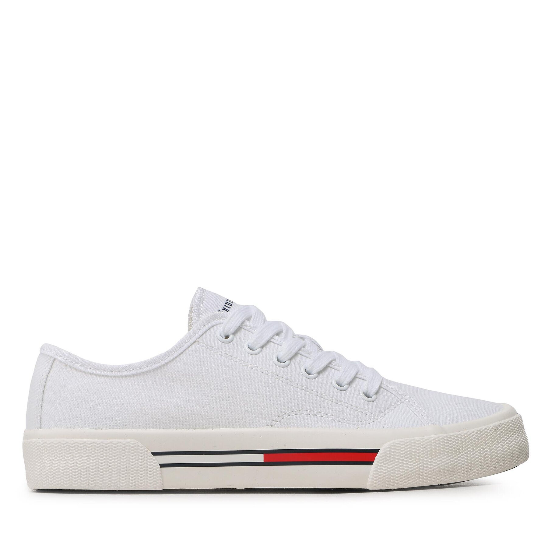 Tommy Jeans Гуменки Low Cut Wmns Canvas EN0EN02085 Бял - Pepit.bg