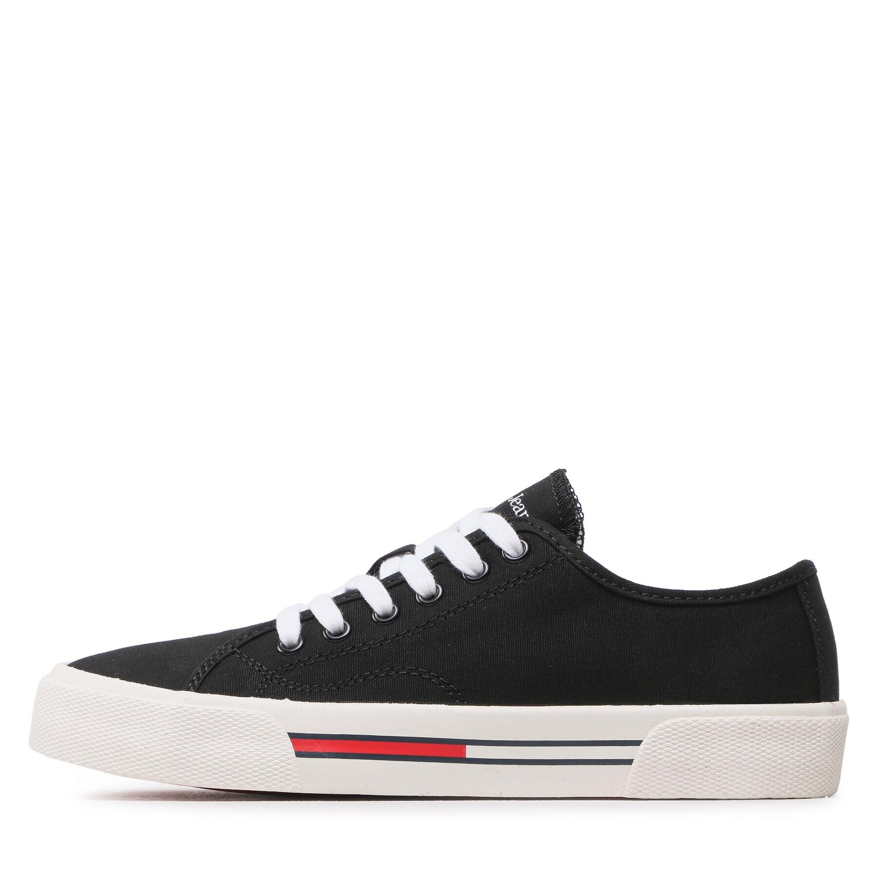 Tommy Jeans Гуменки Low Cut Wmns Canvas EN0EN02085 Черен - Pepit.bg