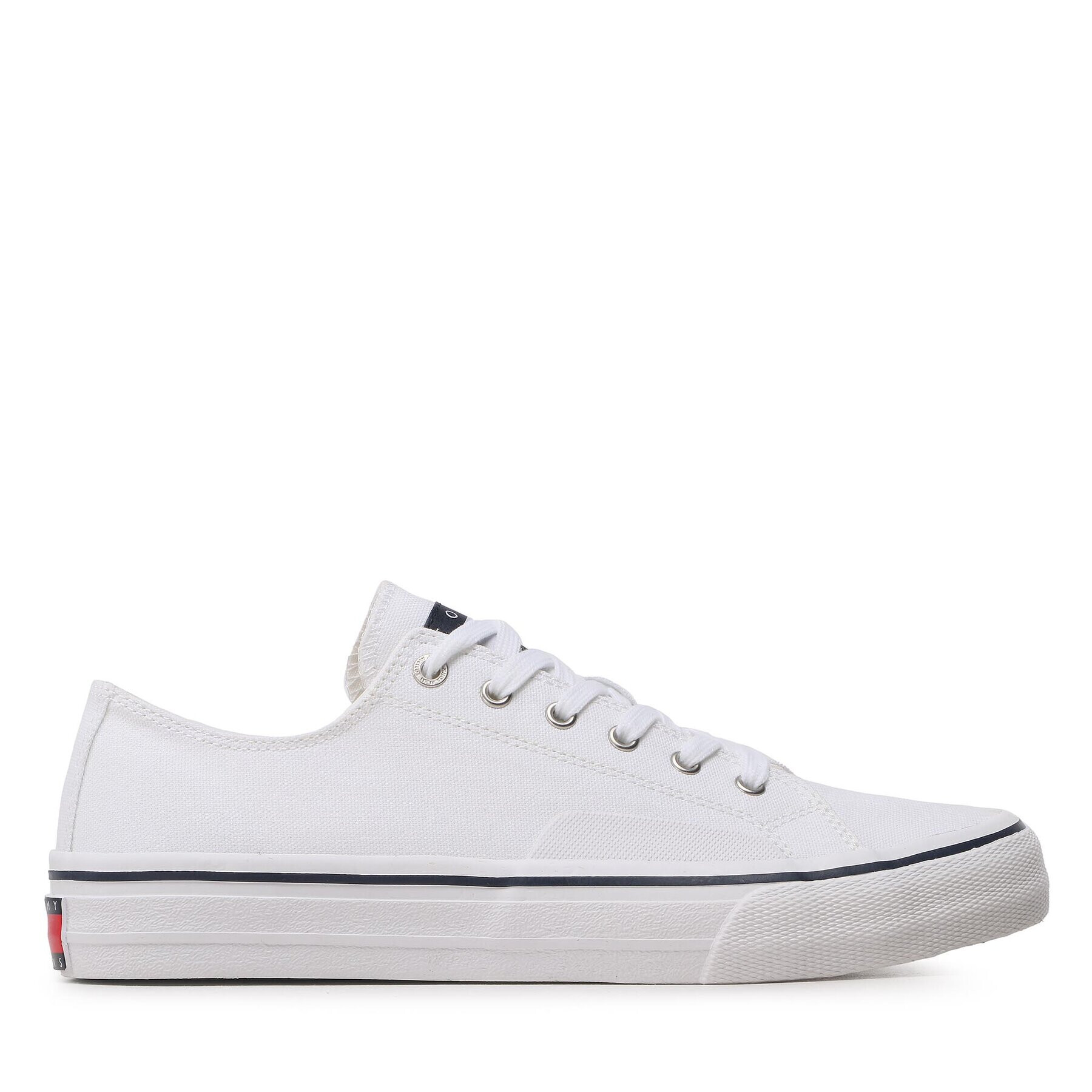 Tommy Jeans Гуменки Skate Canvas Ess EM0EM01175 Бял - Pepit.bg