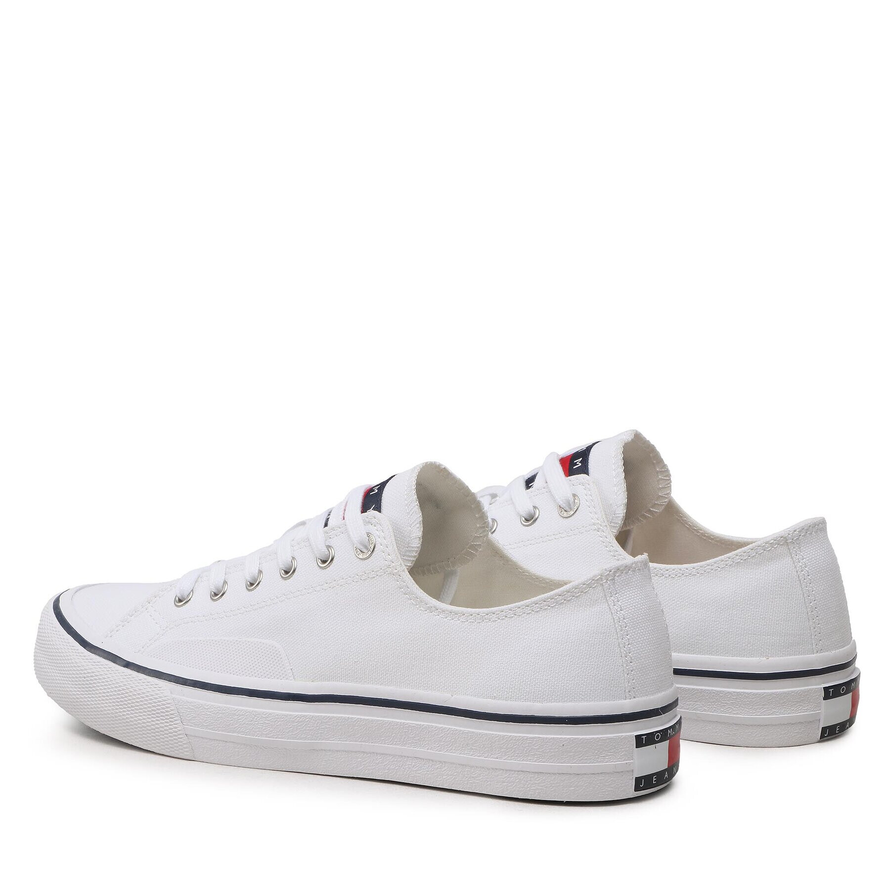 Tommy Jeans Гуменки Skate Canvas Ess EM0EM01175 Бял - Pepit.bg