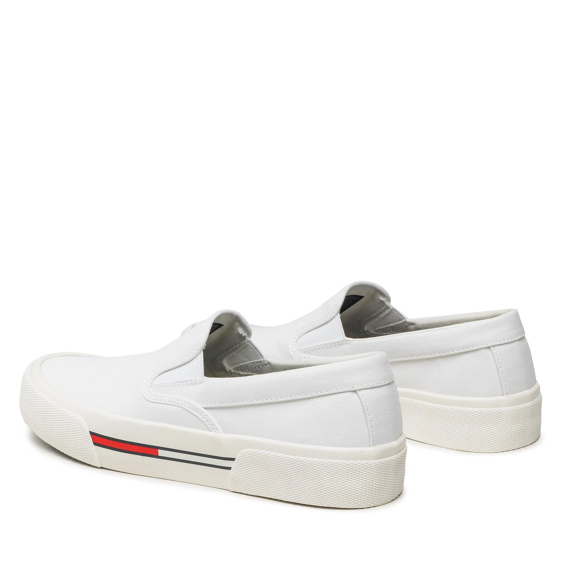 Tommy Jeans Гуменки Slip On Canvas Color EM0EM01156 Бял - Pepit.bg